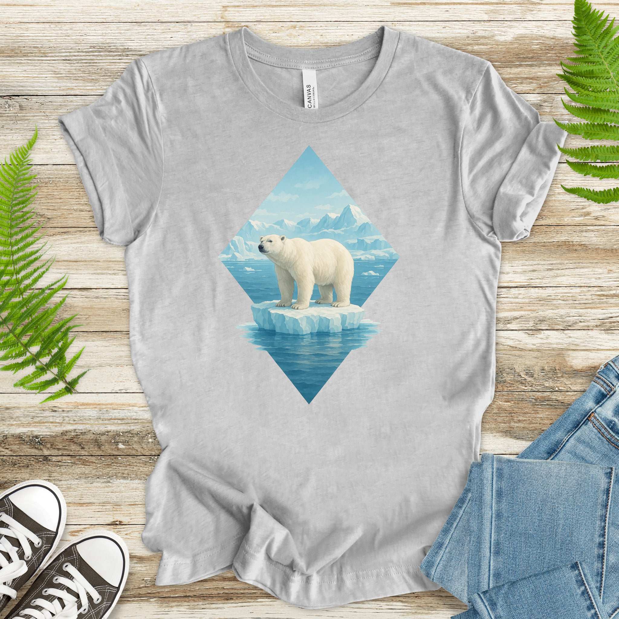 Polar Bear Arctic T-Shirt – Majestic Winter Wildlife Vintage Tee