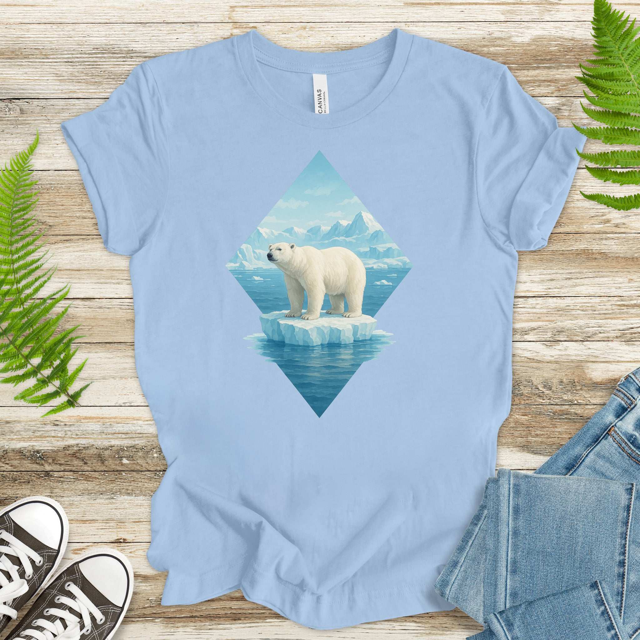 Polar Bear Arctic T-Shirt – Majestic Winter Wildlife Vintage Tee