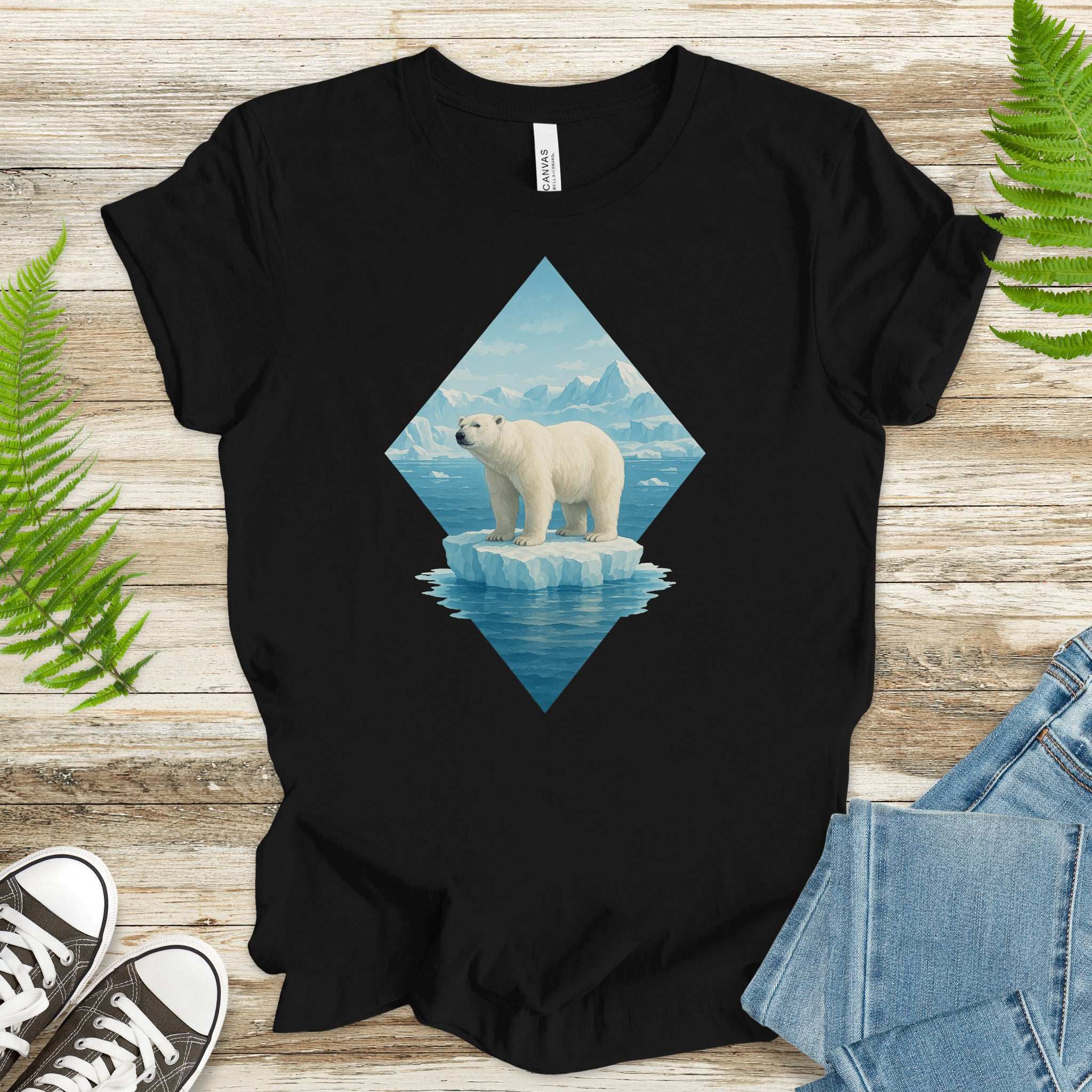 Polar Bear Arctic T-Shirt – Majestic Winter Wildlife Vintage Tee