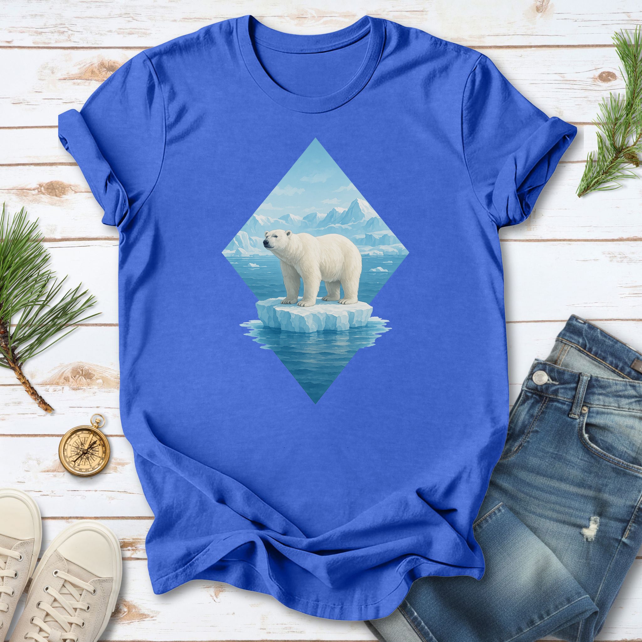 Polar Bear Arctic T-Shirt – Majestic Winter Wildlife Vintage Tee