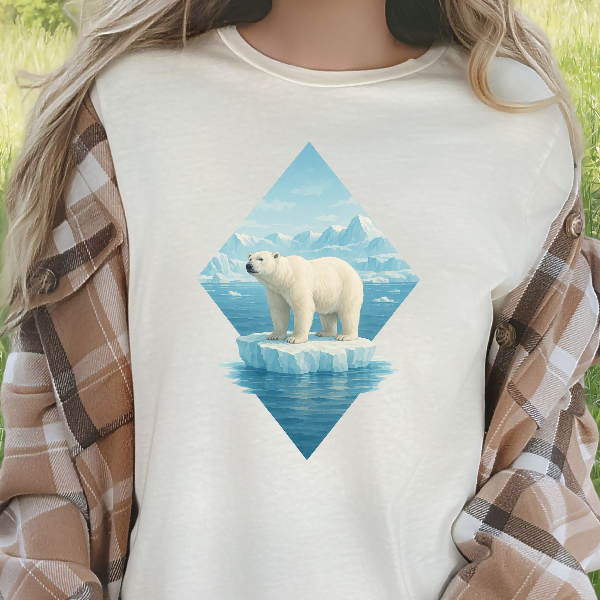 Polar Bear Arctic T-Shirt – Majestic Winter Wildlife Vintage Tee