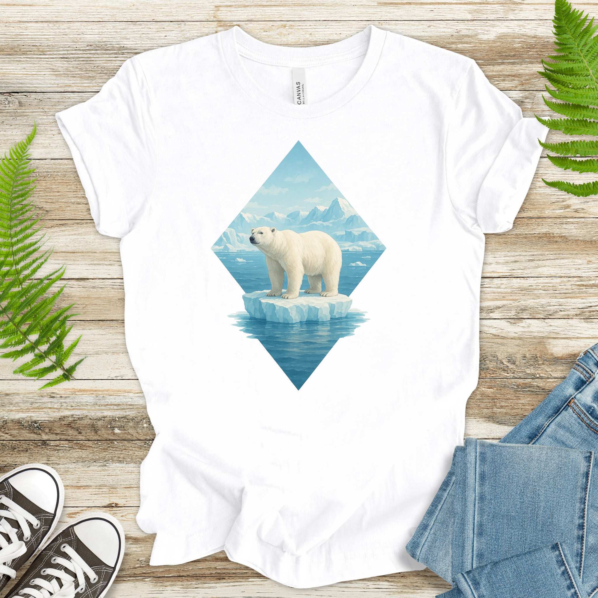 Polar Bear Arctic T-Shirt – Majestic Winter Wildlife Vintage Tee