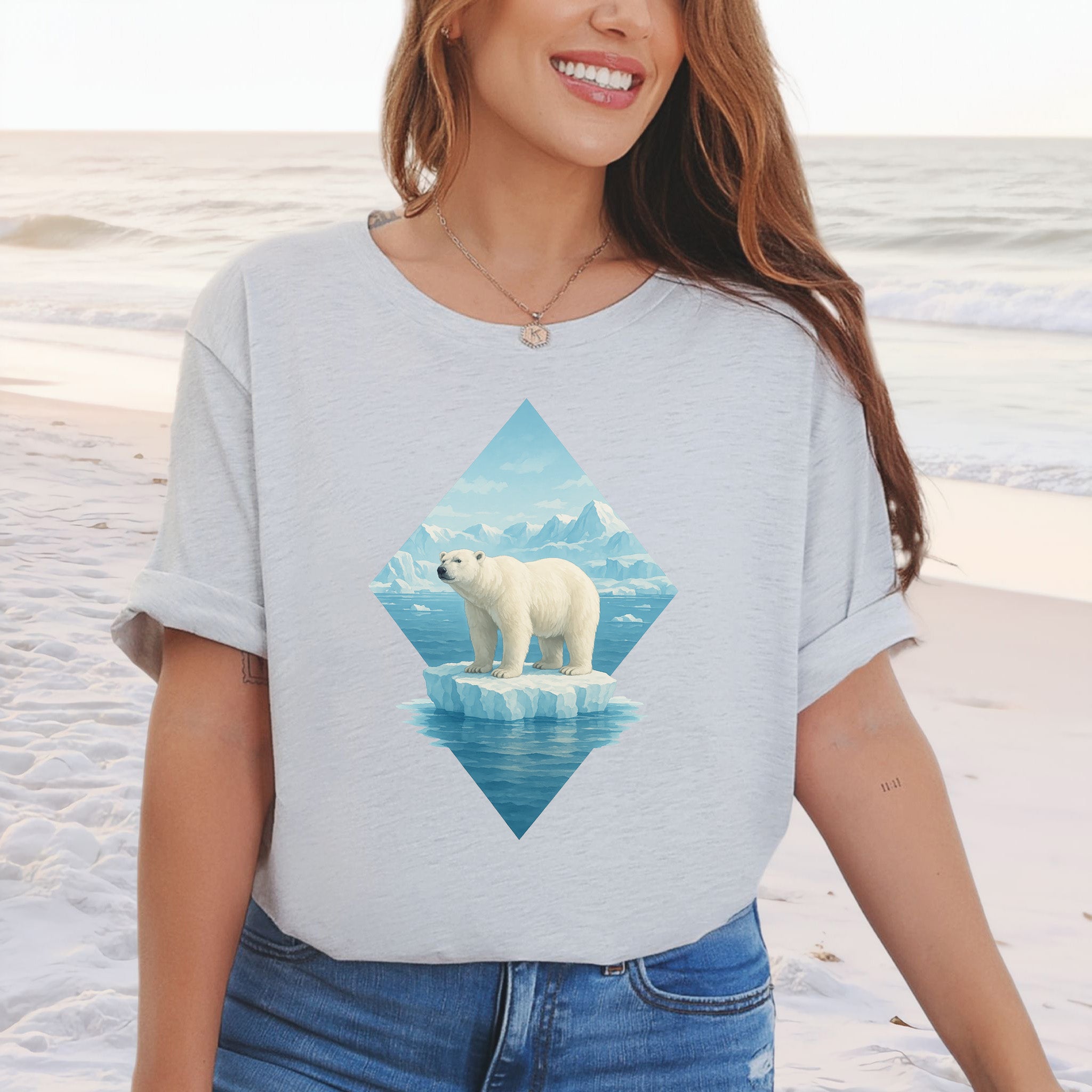 Polar Bear Arctic T-Shirt – Majestic Winter Wildlife Vintage Tee