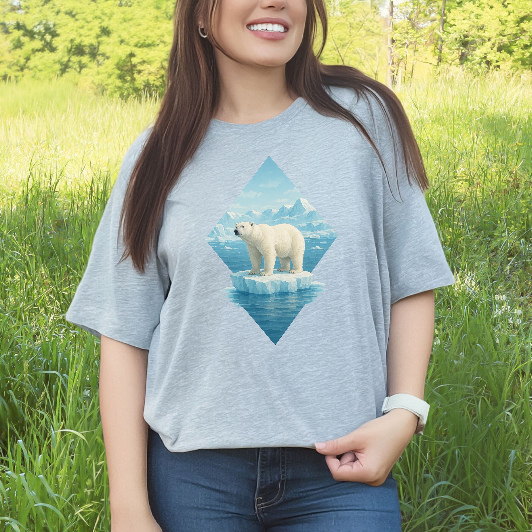 Polar Bear Arctic T-Shirt – Majestic Winter Wildlife Vintage Tee