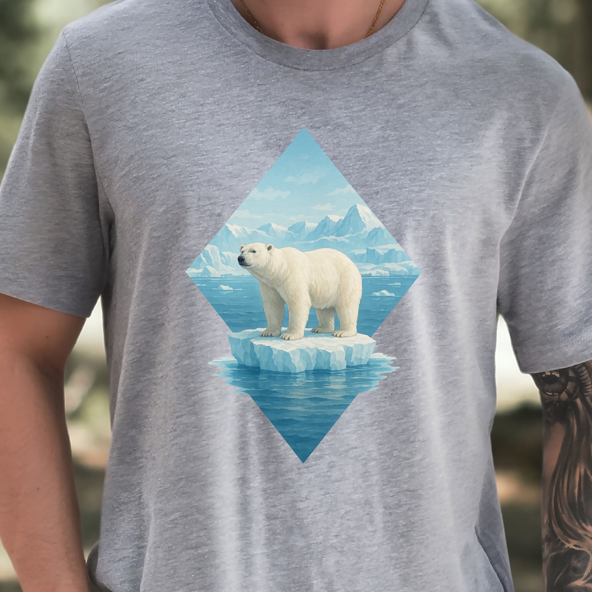 Polar Bear Arctic T-Shirt – Majestic Winter Wildlife Vintage Tee