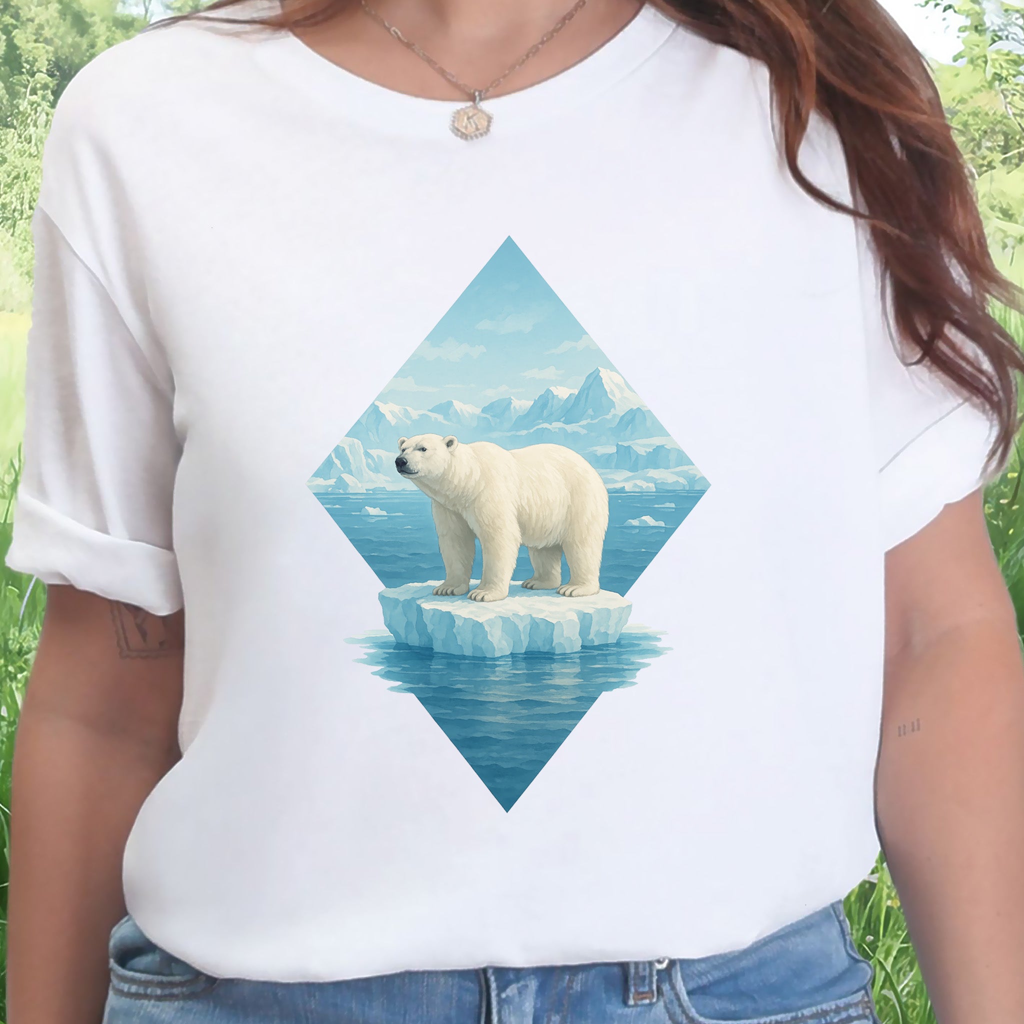 Polar Bear Arctic T-Shirt – Majestic Winter Wildlife Vintage Tee