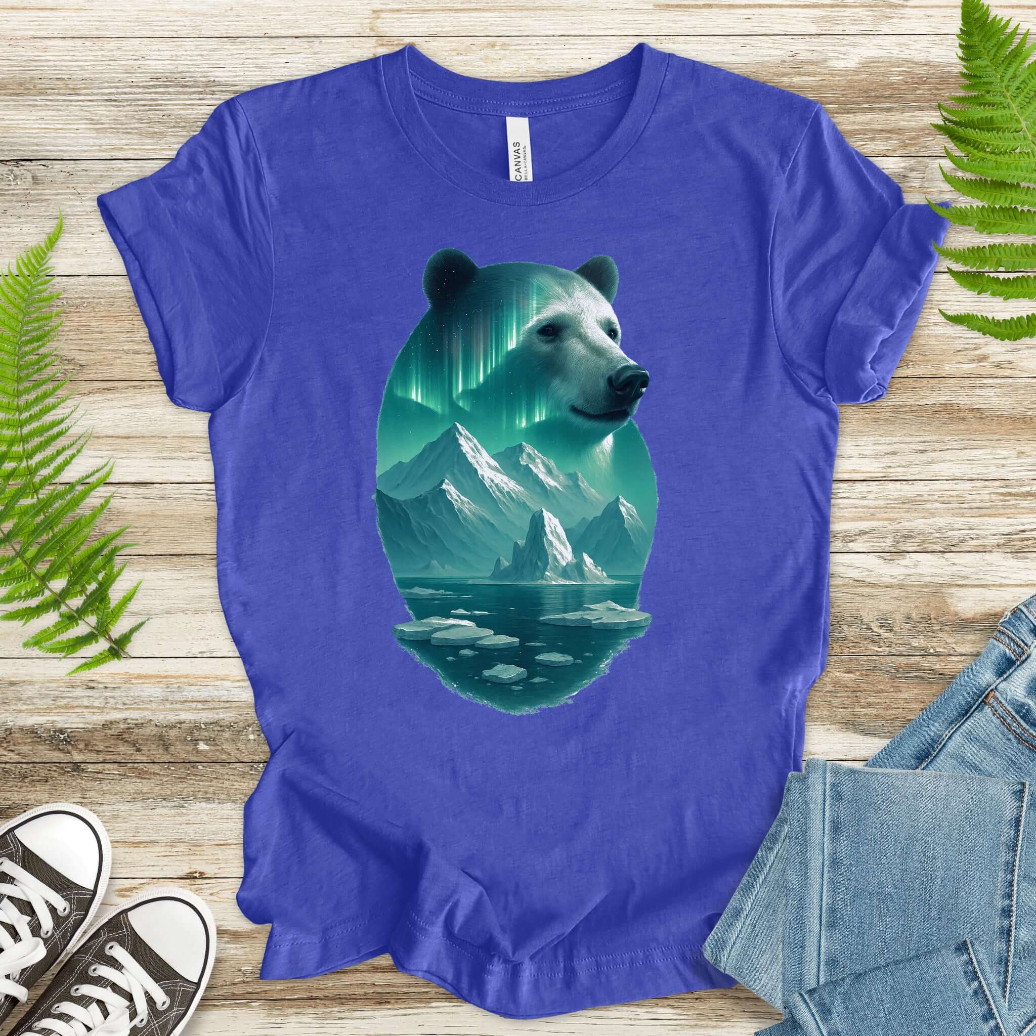 Polar Bear Spirit Northern Lightsl T-Shirt
