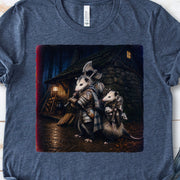 Possum Protector Woodland Opossum Warrior Family T-Shirt