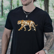 Watercolor Puma T-Shirt – Majestic Big Cat Nature Lover Tee