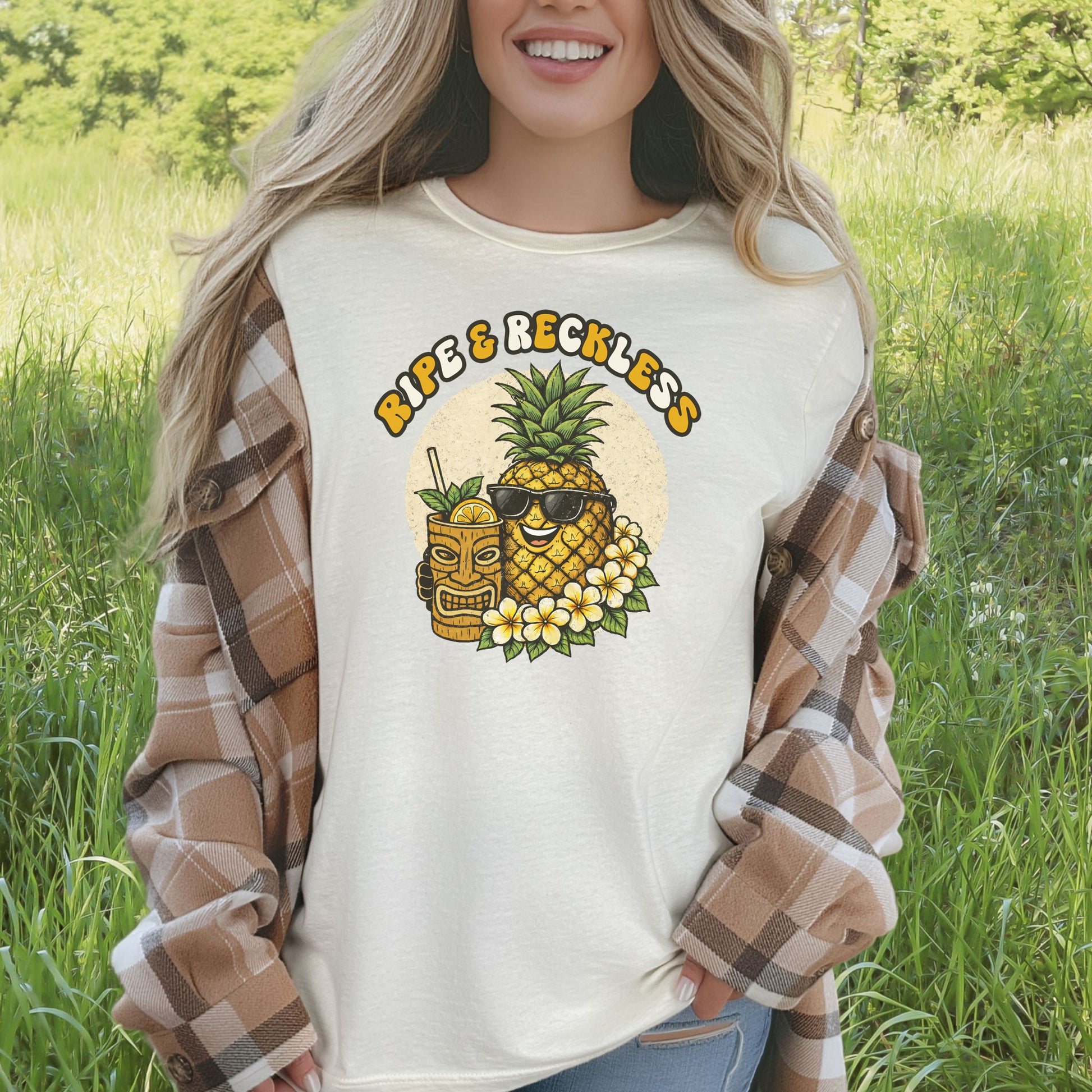 Ripe & Reckless Pineapple T-Shirt – Funny Tropical Beach Vibes