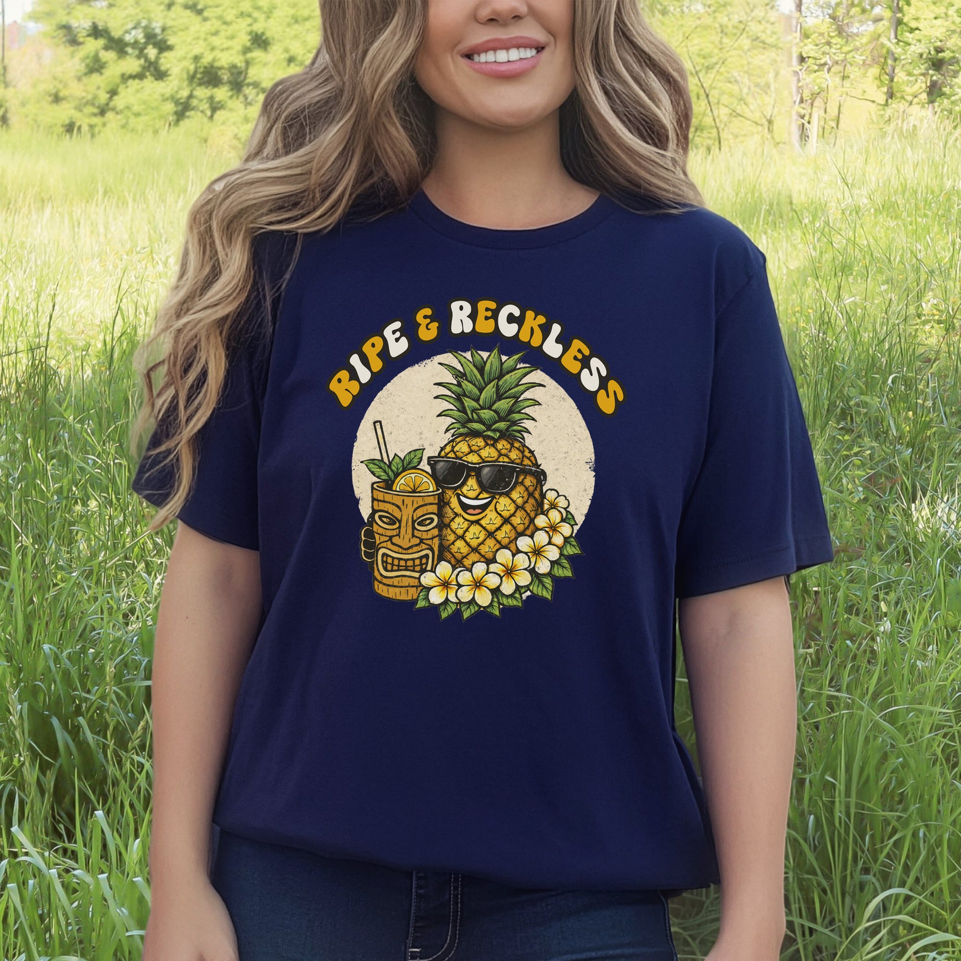 Ripe & Reckless Pineapple T-Shirt – Funny Tropical Beach Vibes