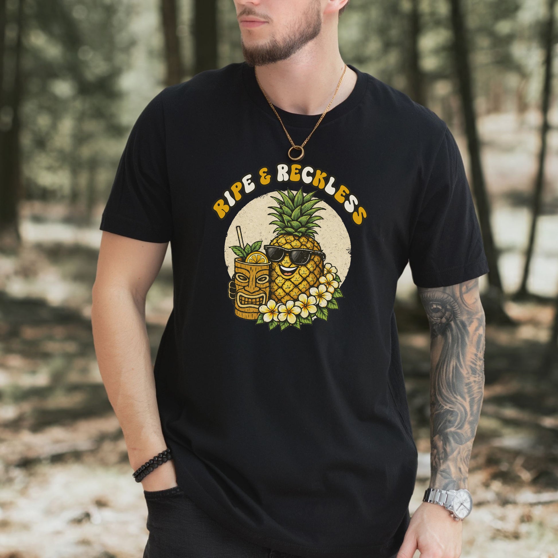 Ripe & Reckless Pineapple T-Shirt – Funny Tropical Beach Vibes