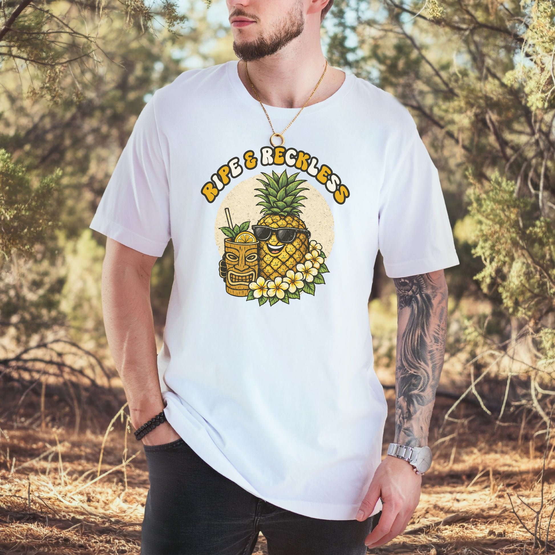 Ripe & Reckless Pineapple T-Shirt – Funny Tropical Beach Vibes