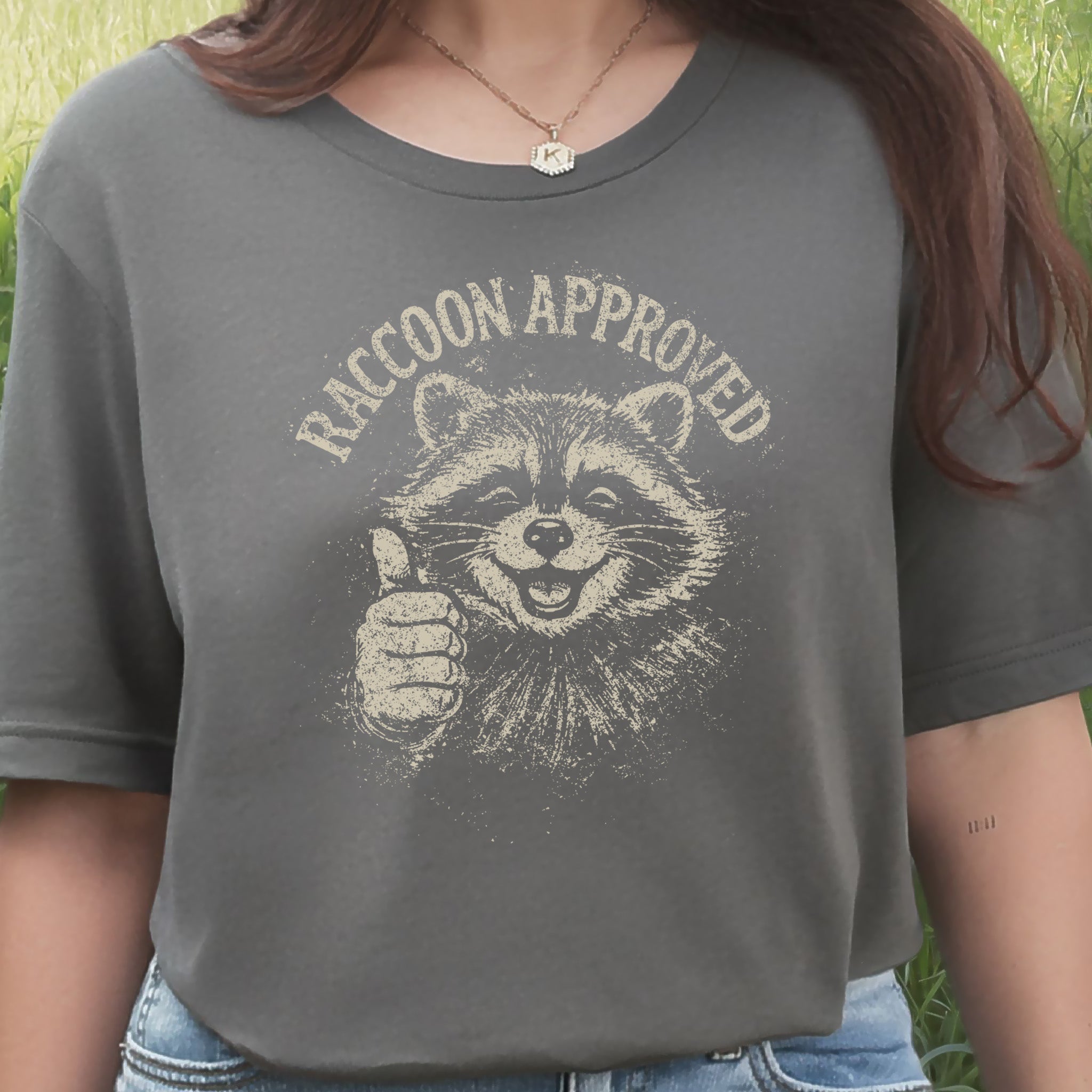 Raccoon Approved Retro Forest Funny Wildlife T-Shirt