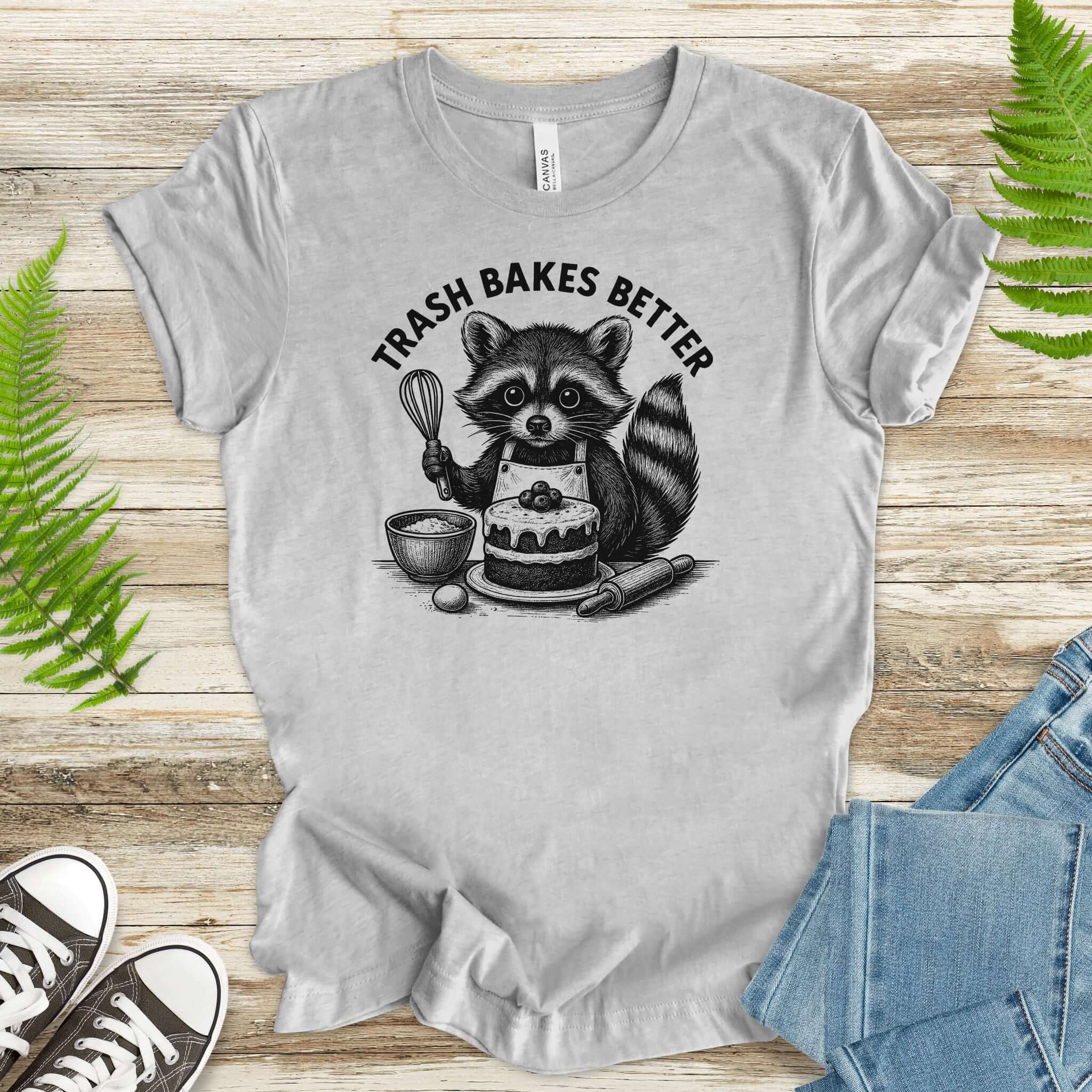 Raccoon Trash Bakes Better Cute T-Shirt