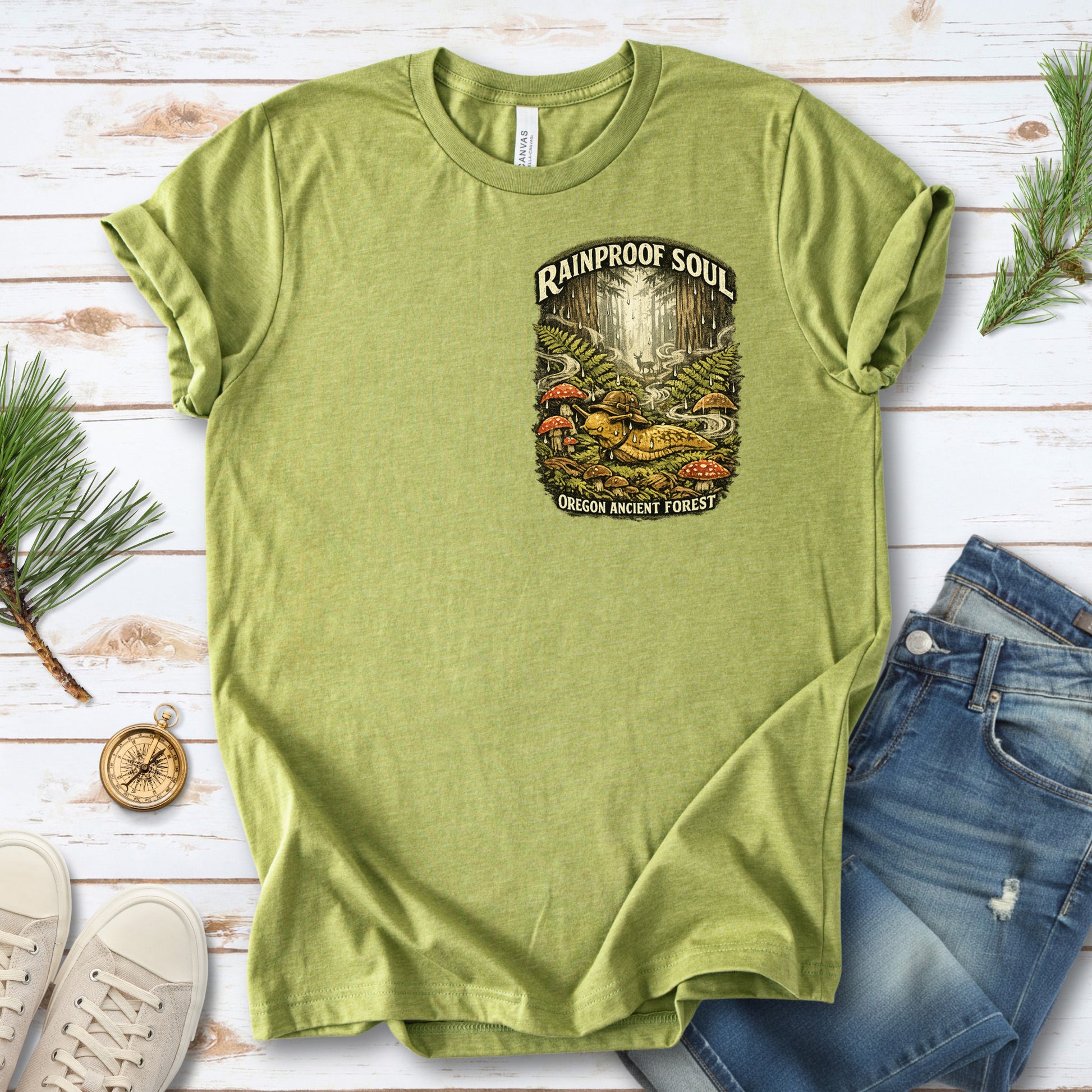 Rainproof Soul Snail Shirt – Oregon Ancient Forest T-Shirt