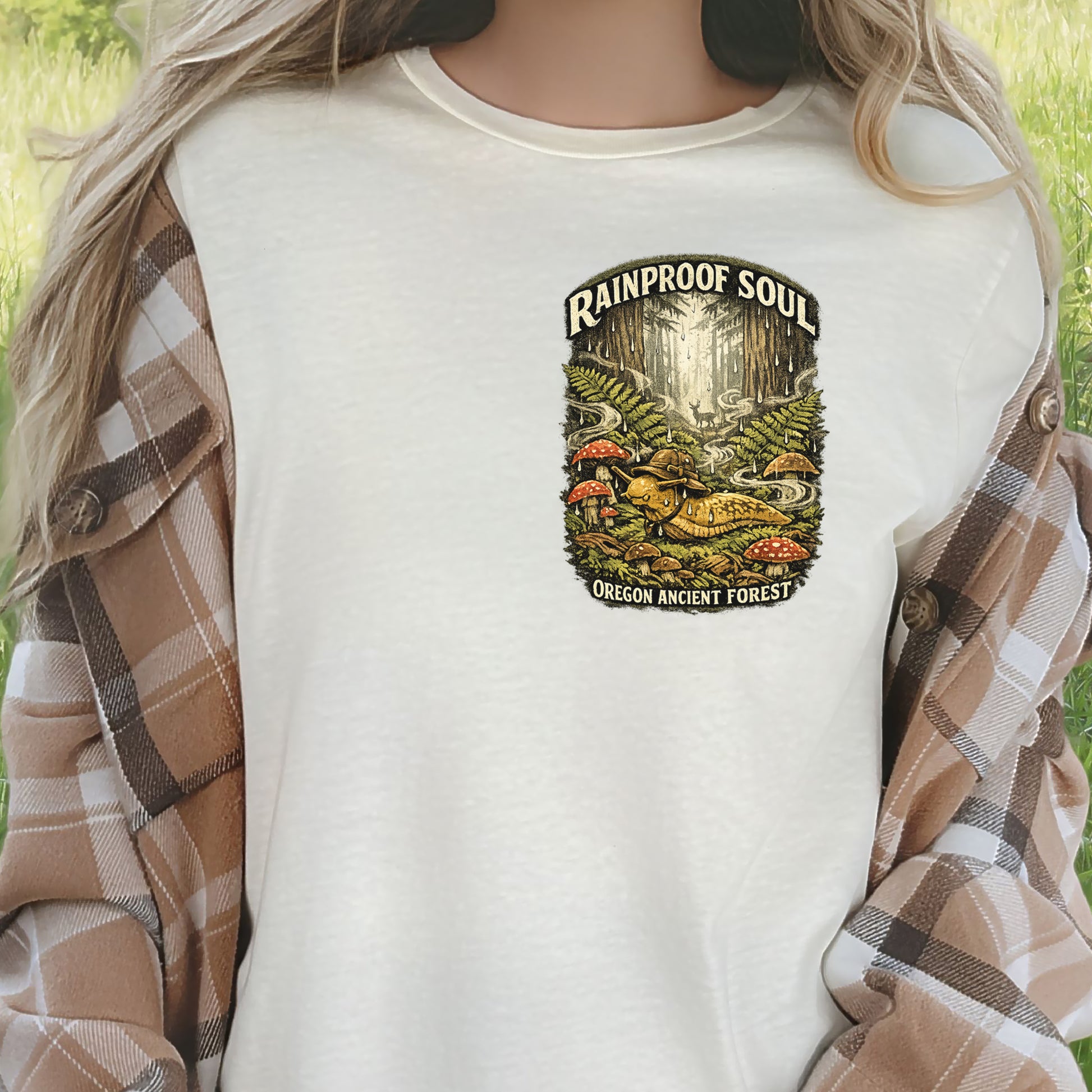 Rainproof Soul Snail Shirt – Oregon Ancient Forest T-Shirt