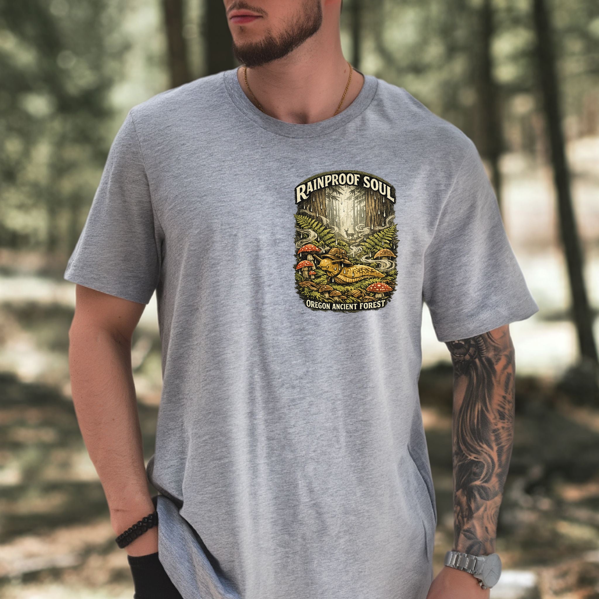 Rainproof Soul Snail Shirt – Oregon Ancient Forest T-Shirt