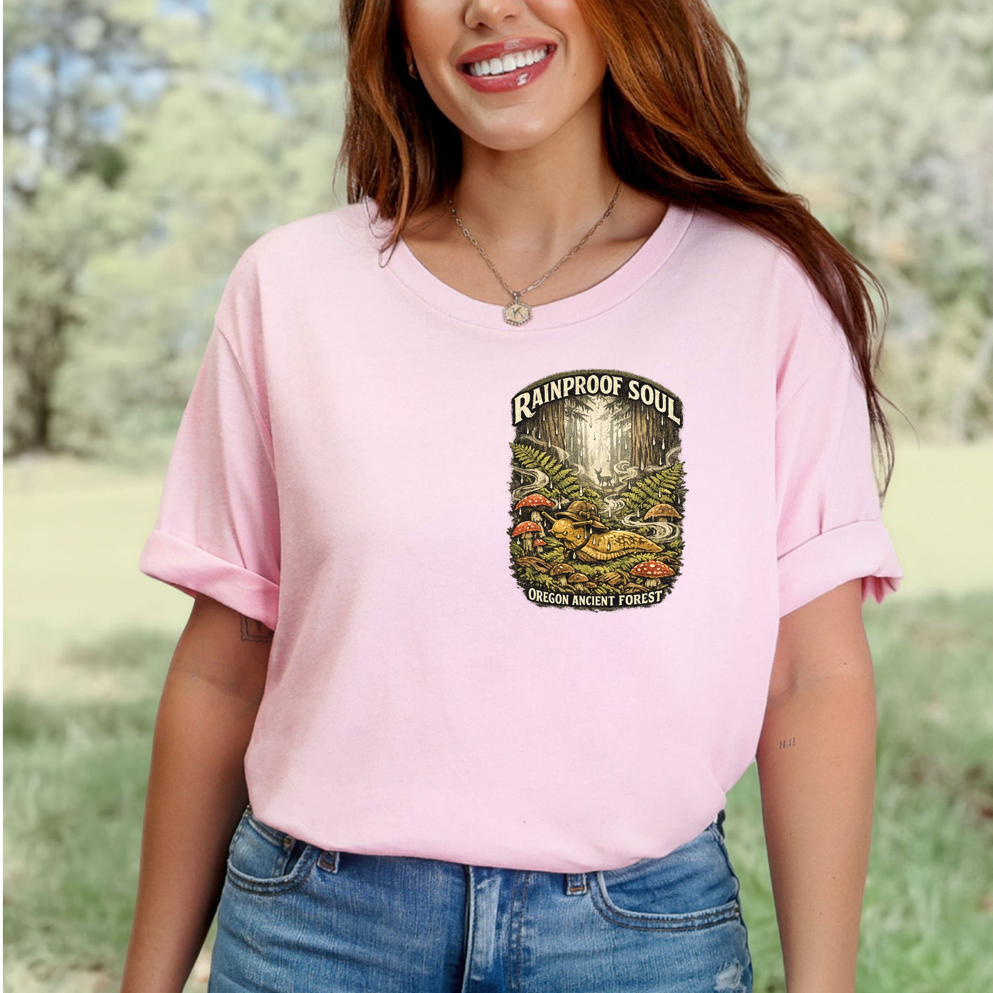 Rainproof Soul Snail Shirt – Oregon Ancient Forest T-Shirt