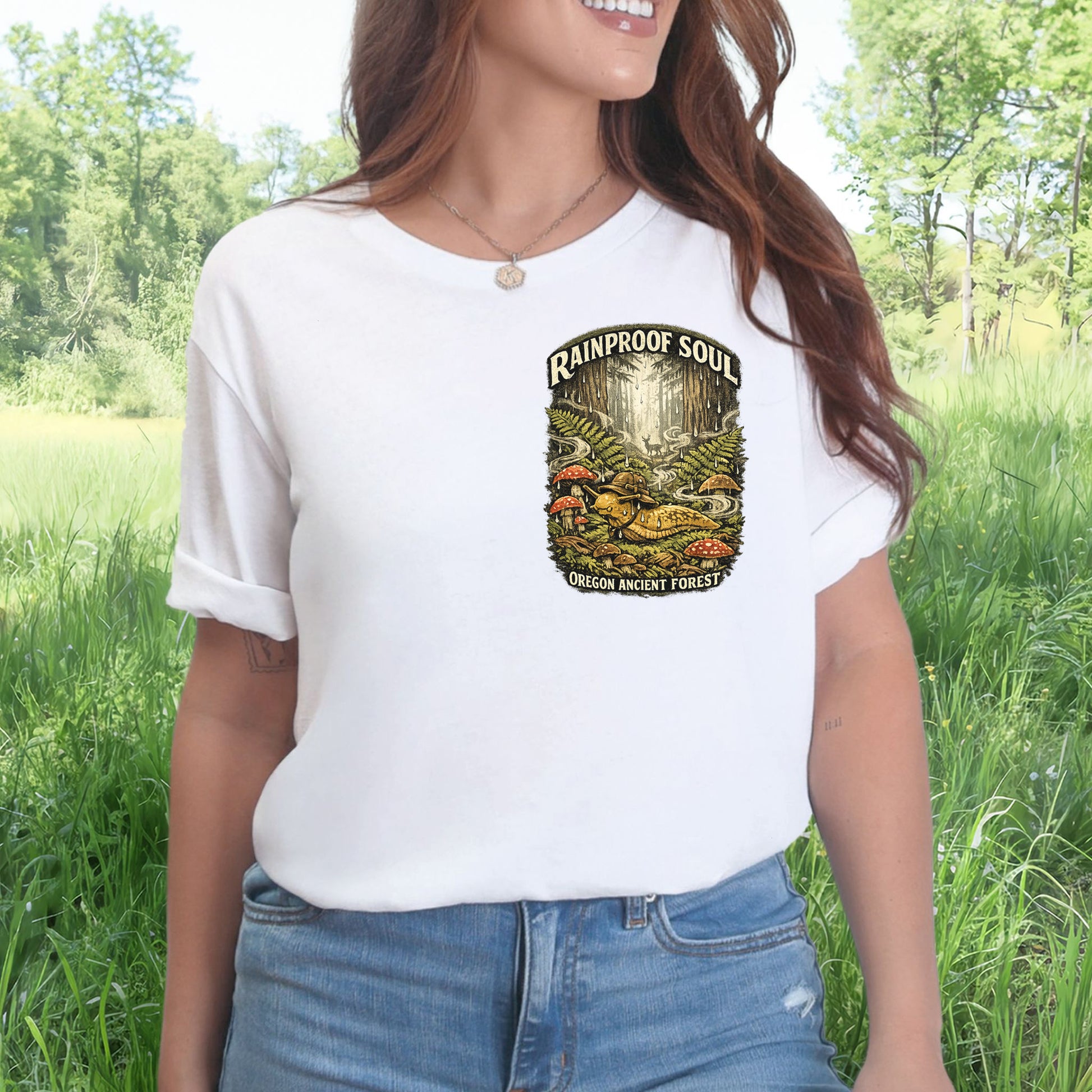 Rainproof Soul Snail Shirt – Oregon Ancient Forest T-Shirt