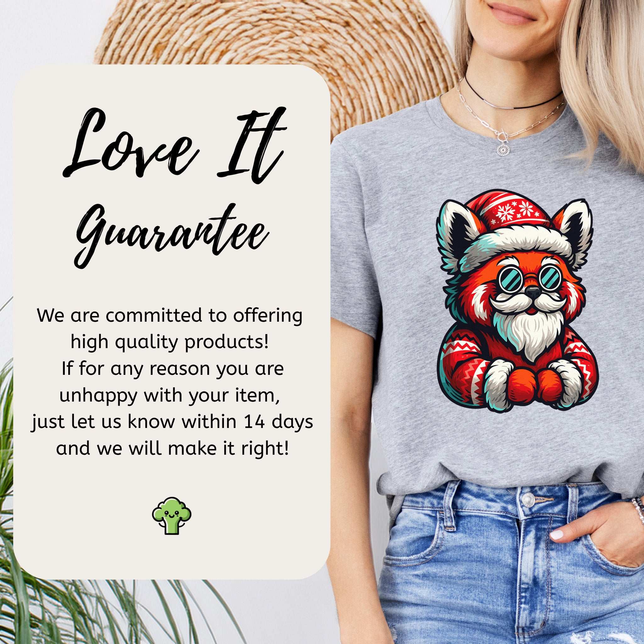 Red Panda Claus T-Shirt – Cool Santa Christmas Animal Tee