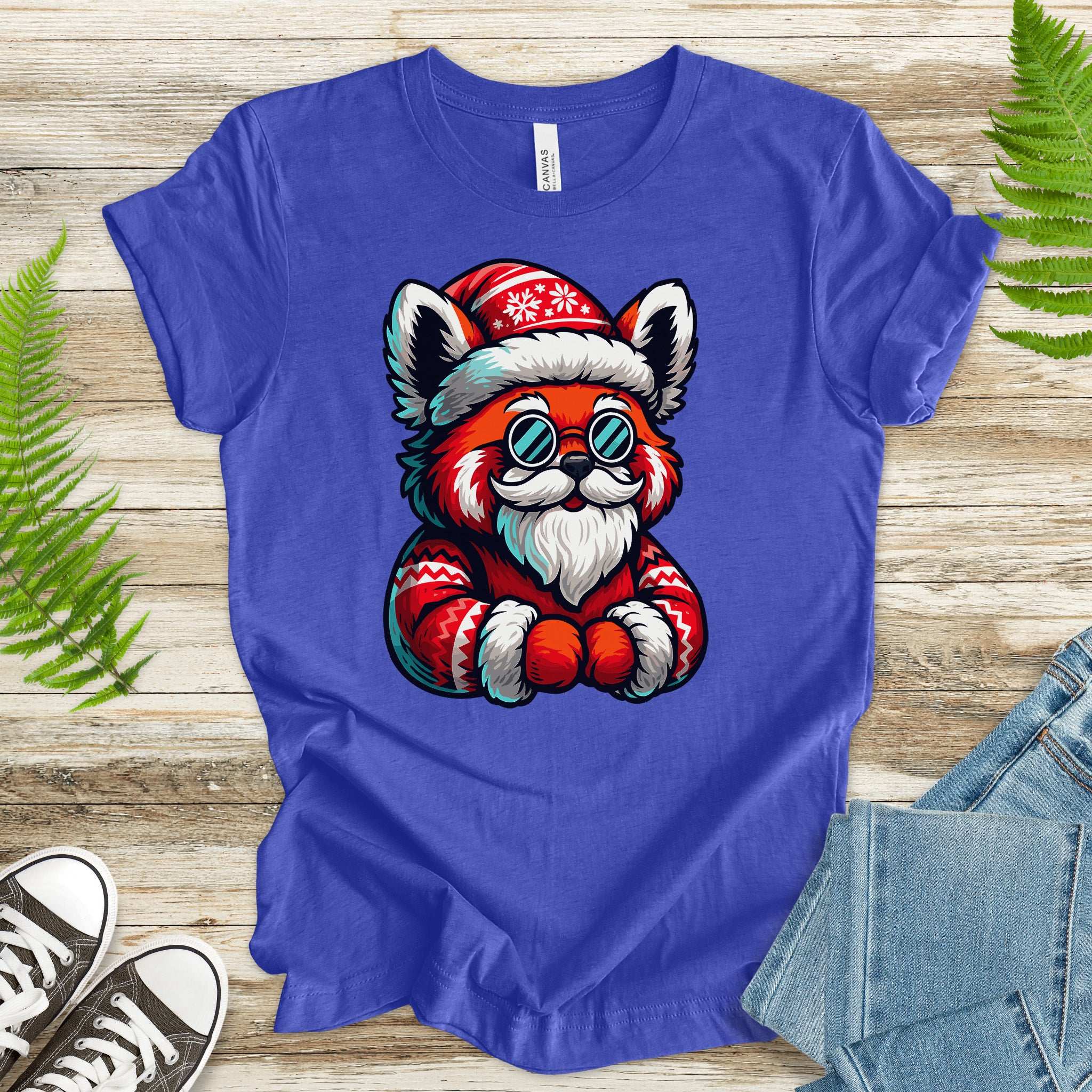 Red Panda Claus T-Shirt – Cool Santa Christmas Animal Tee