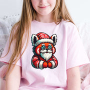 Red Panda Claus Kids T-Shirt – Funny Cool Santa Christmas Tee, Youth Tee