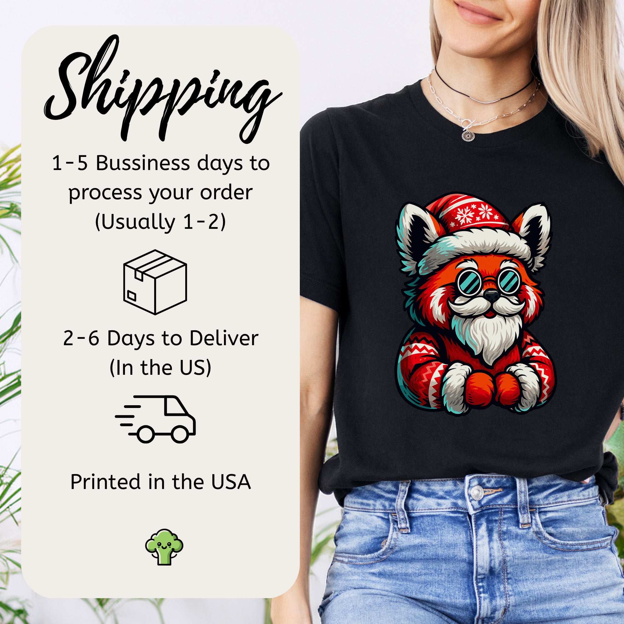 Red Panda Claus T-Shirt – Cool Santa Christmas Animal Tee