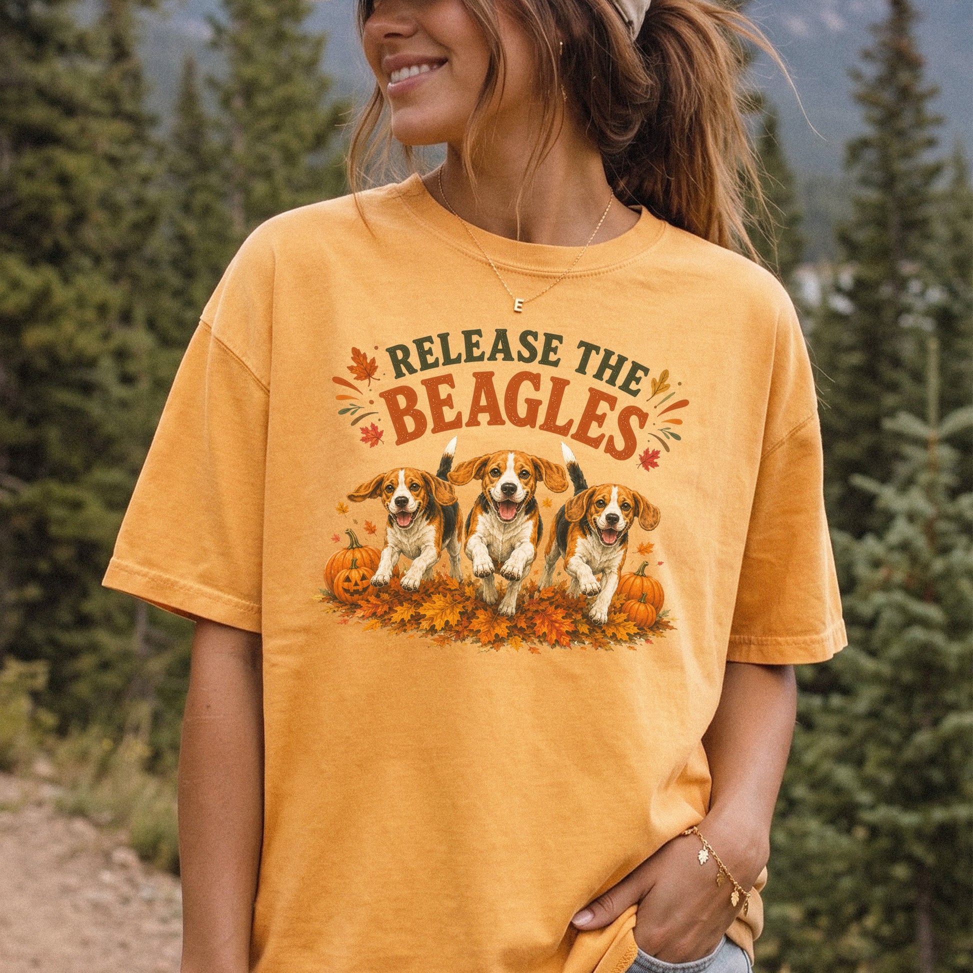 Release the Beagles End Animal Testing Fall Rescue Dog Comfort Colors Shirt