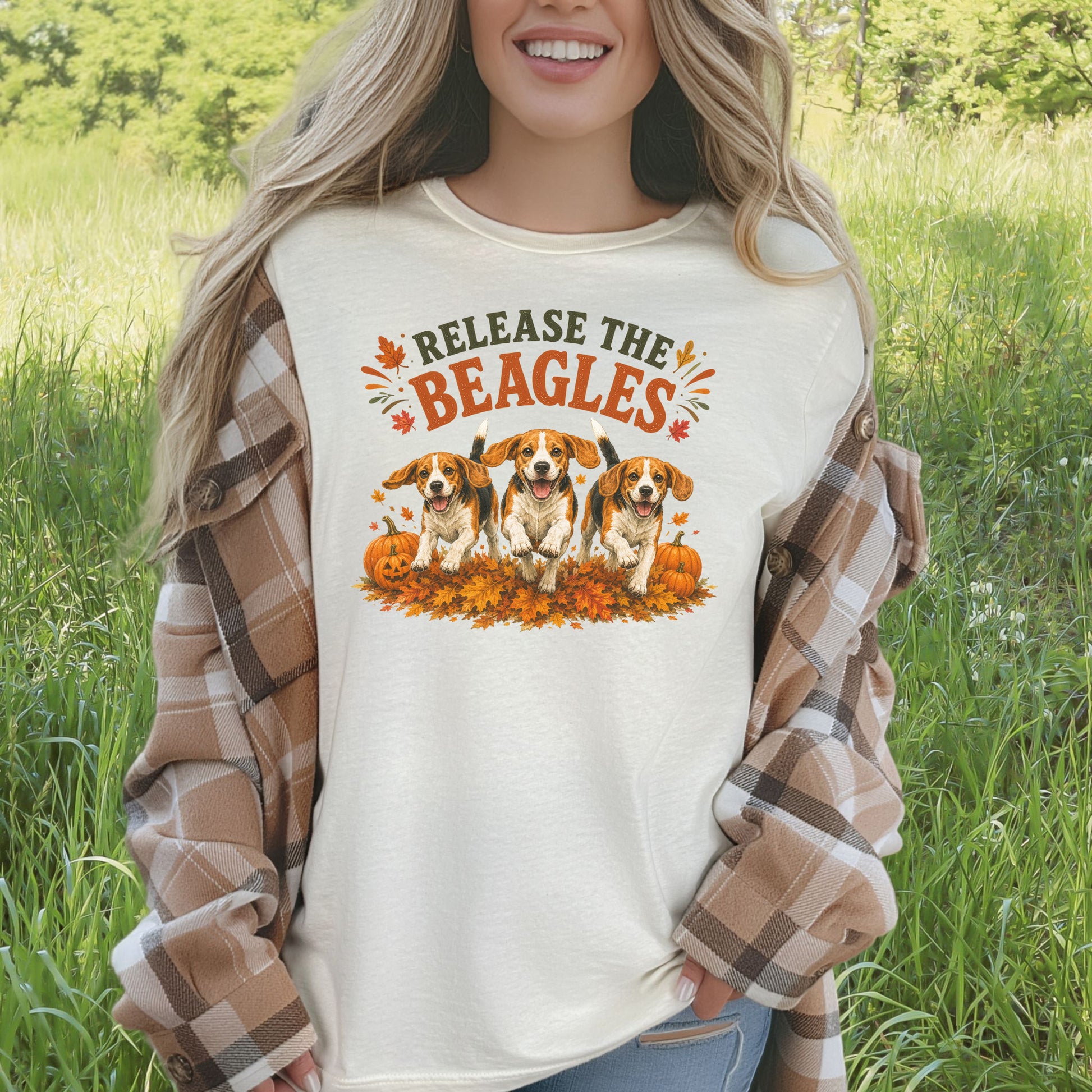 Release the Beagles End Animal Testing Fall Rescue Dog T-Shirt