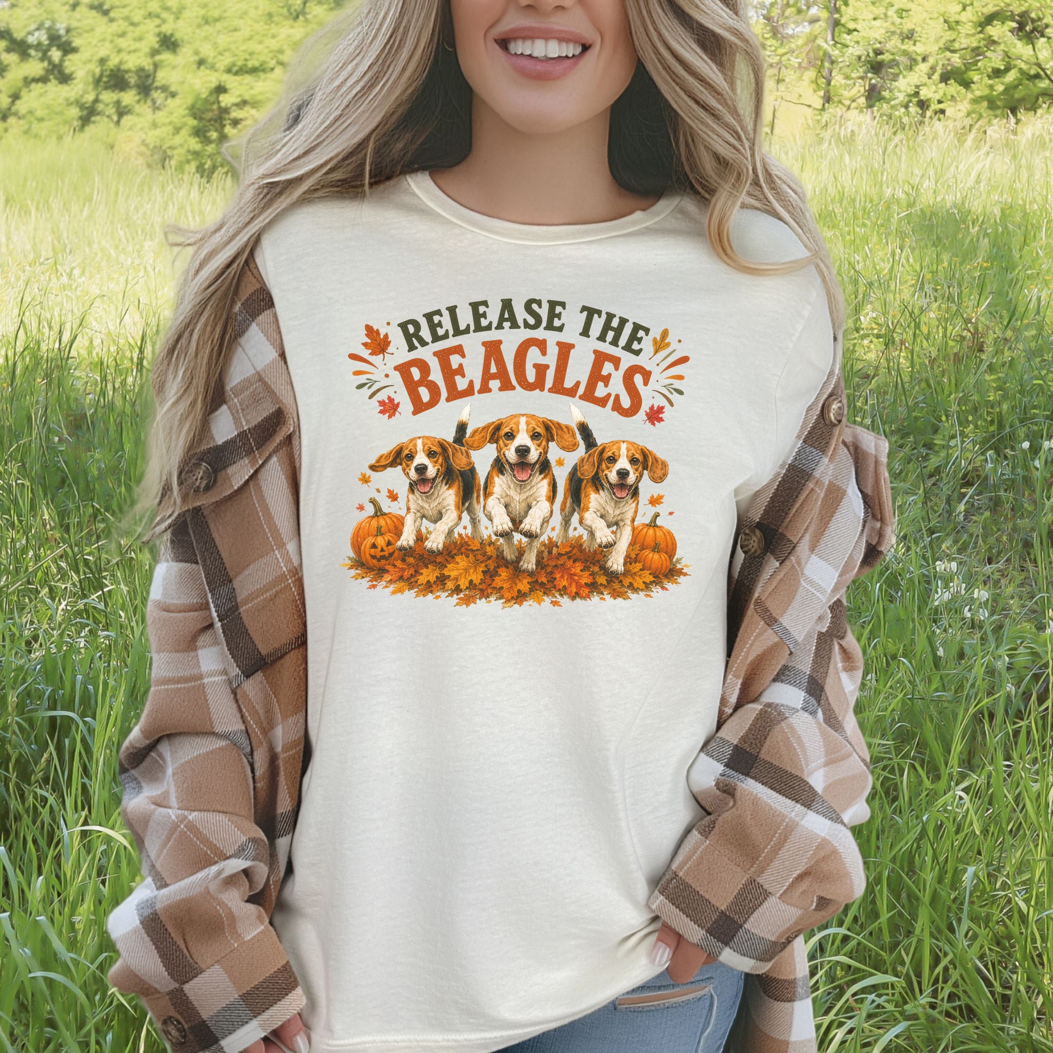 Release the Beagles End Animal Testing Fall Rescue Dog T-Shirt