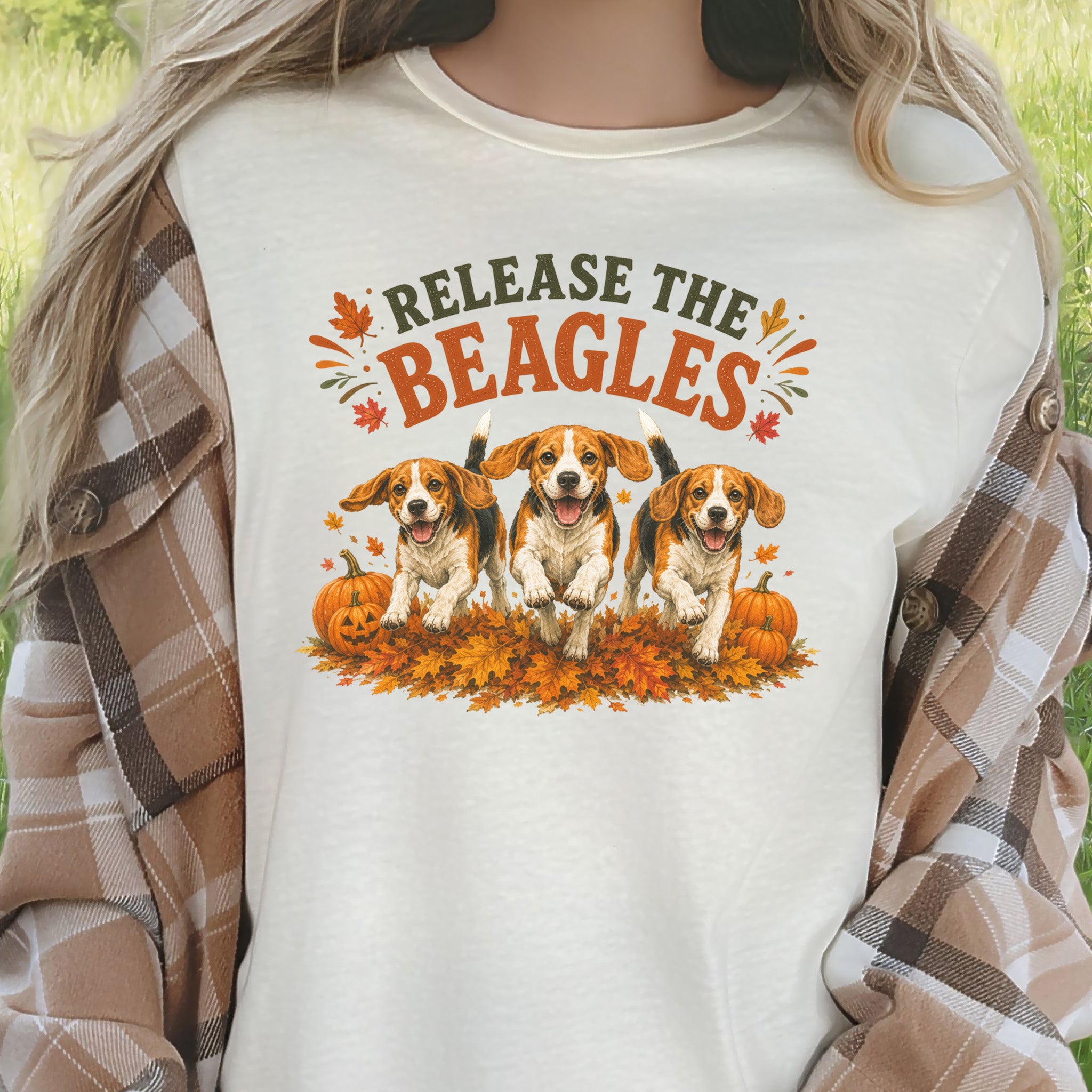 Release the Beagles End Animal Testing Fall Rescue Dog T-Shirt
