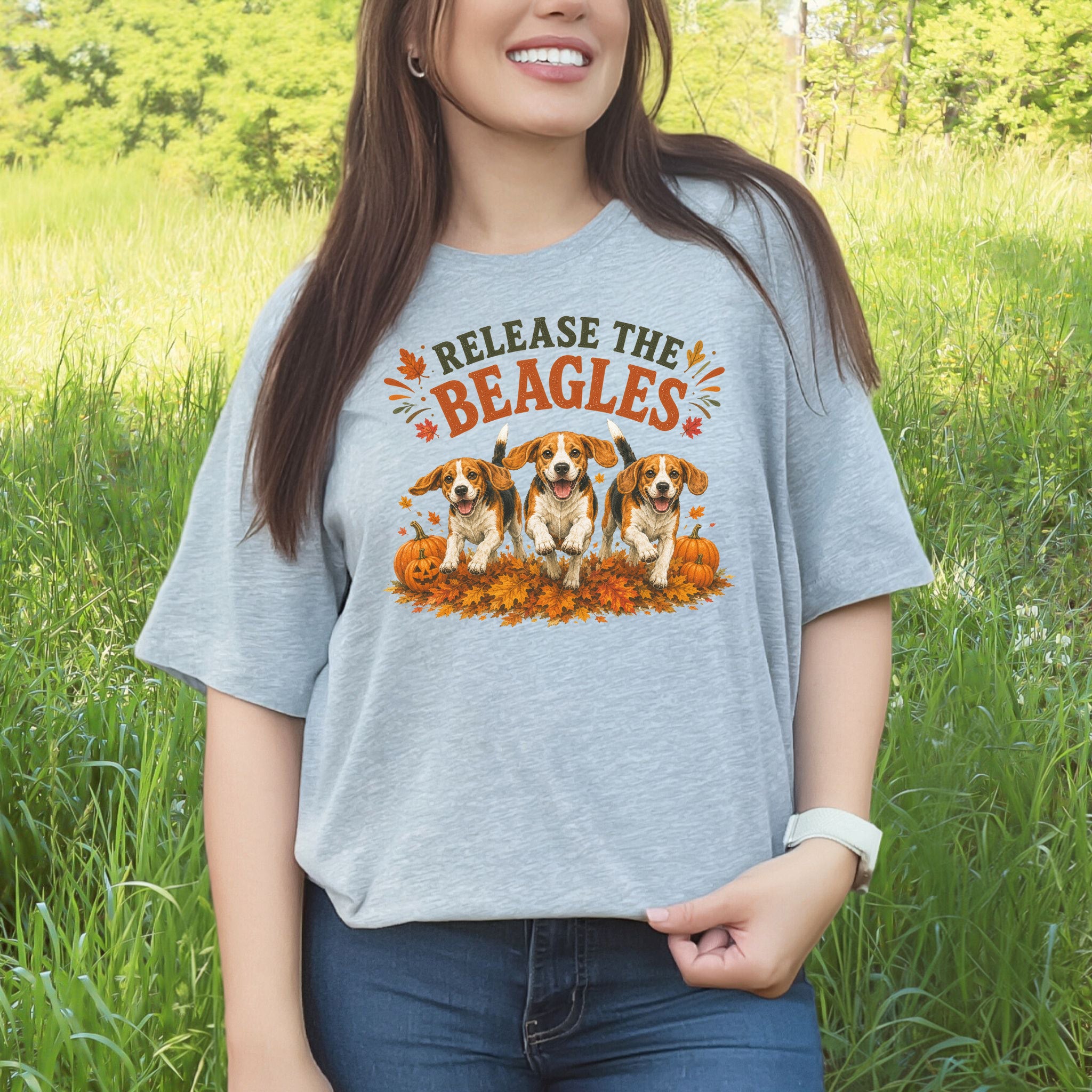 Release the Beagles End Animal Testing Fall Rescue Dog T-Shirt