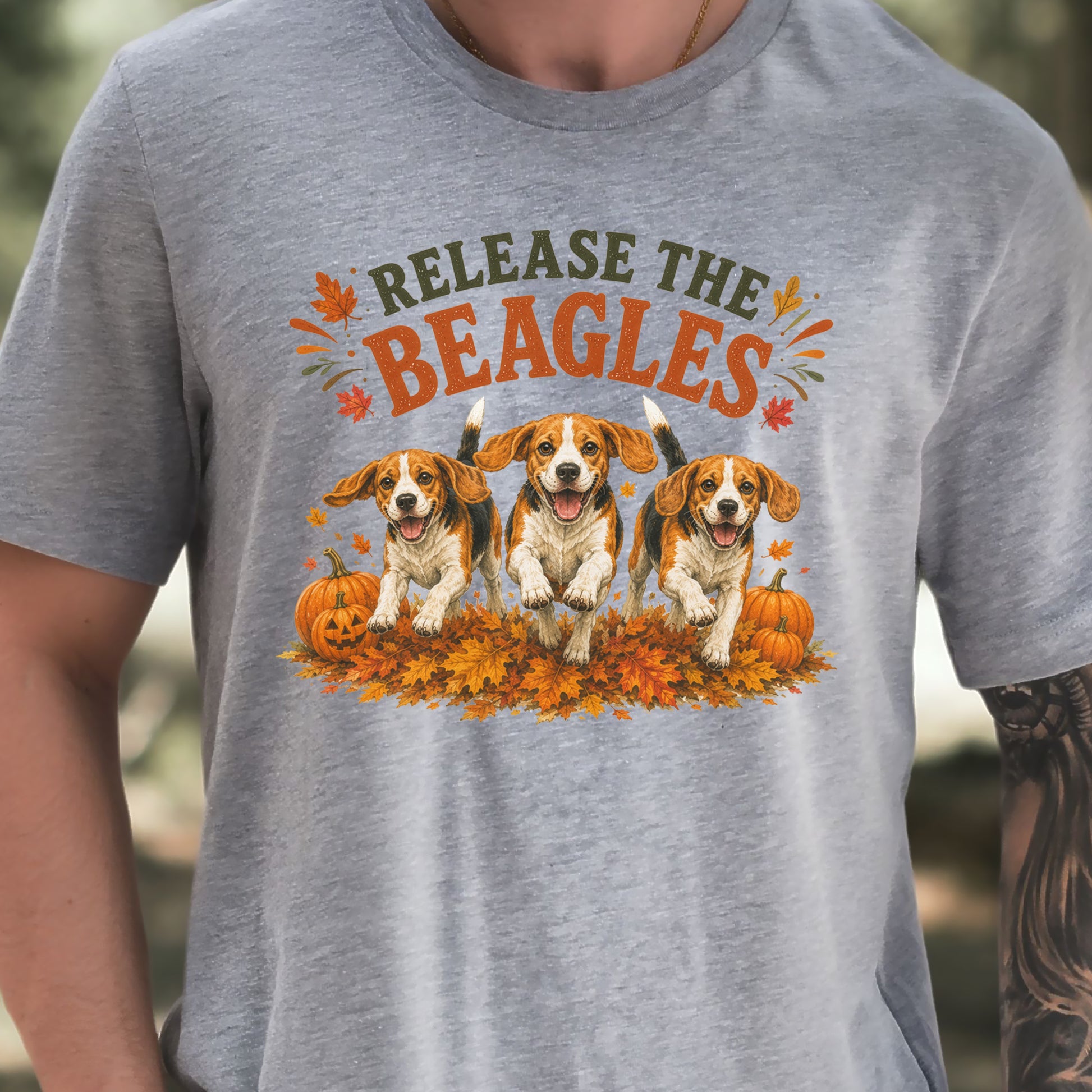 Release the Beagles End Animal Testing Fall Rescue Dog T-Shirt