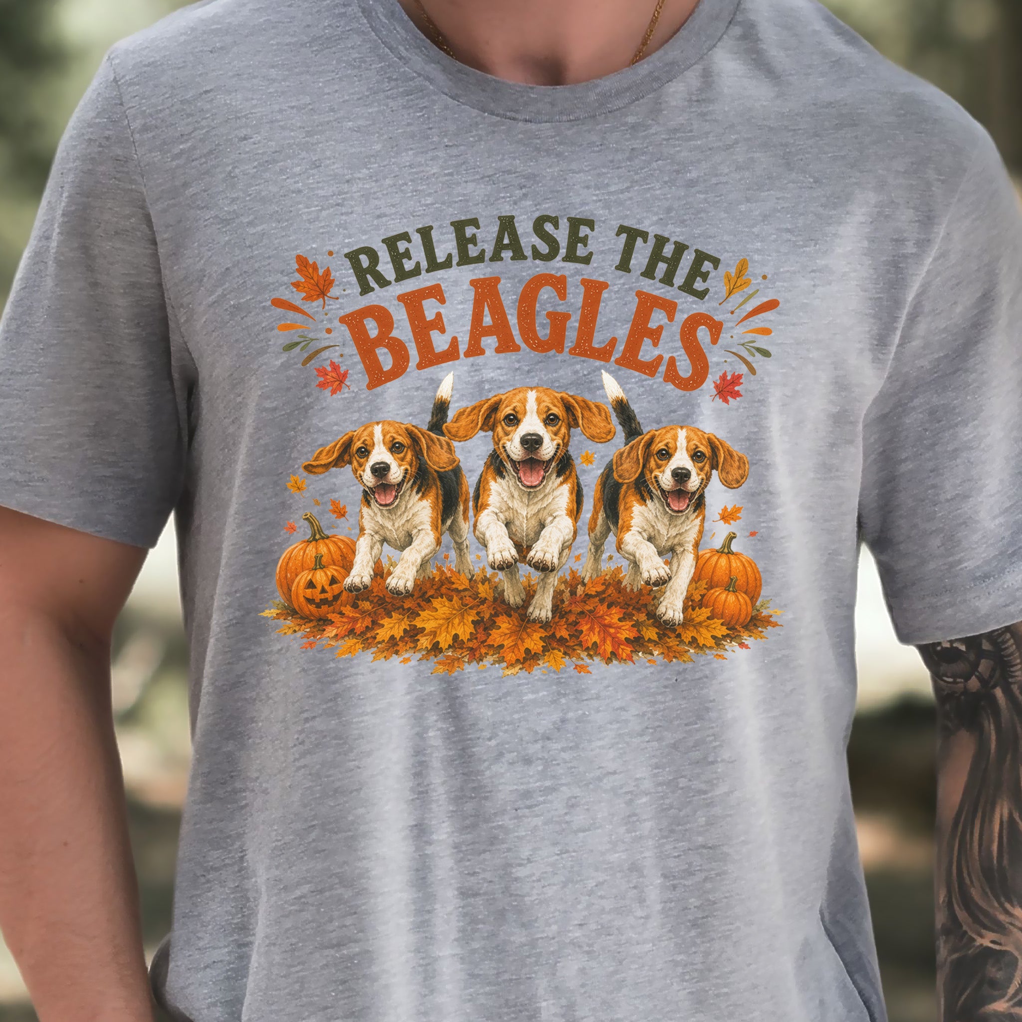 Release the Beagles End Animal Testing Fall Rescue Dog T-Shirt