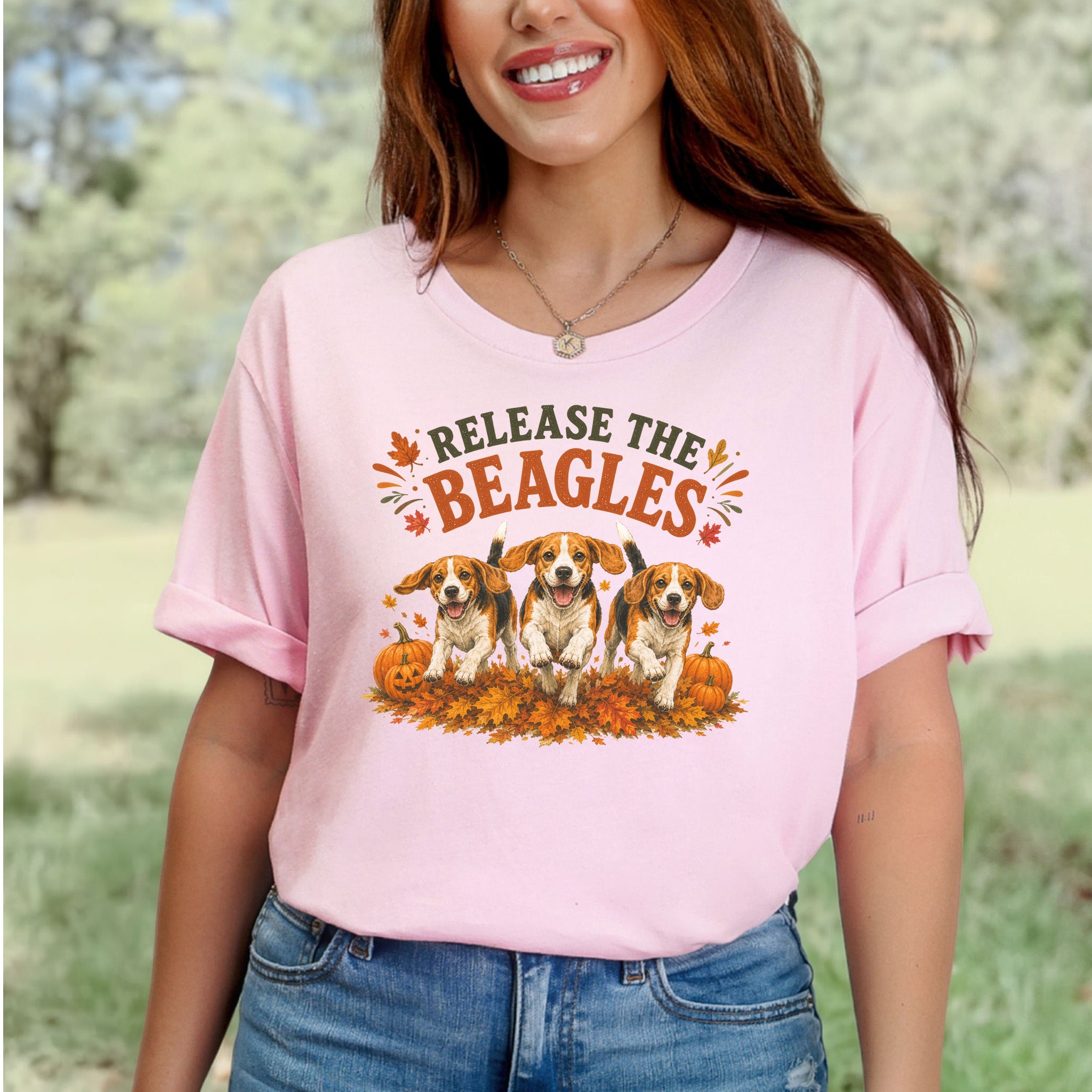 Release the Beagles End Animal Testing Fall Rescue Dog T-Shirt