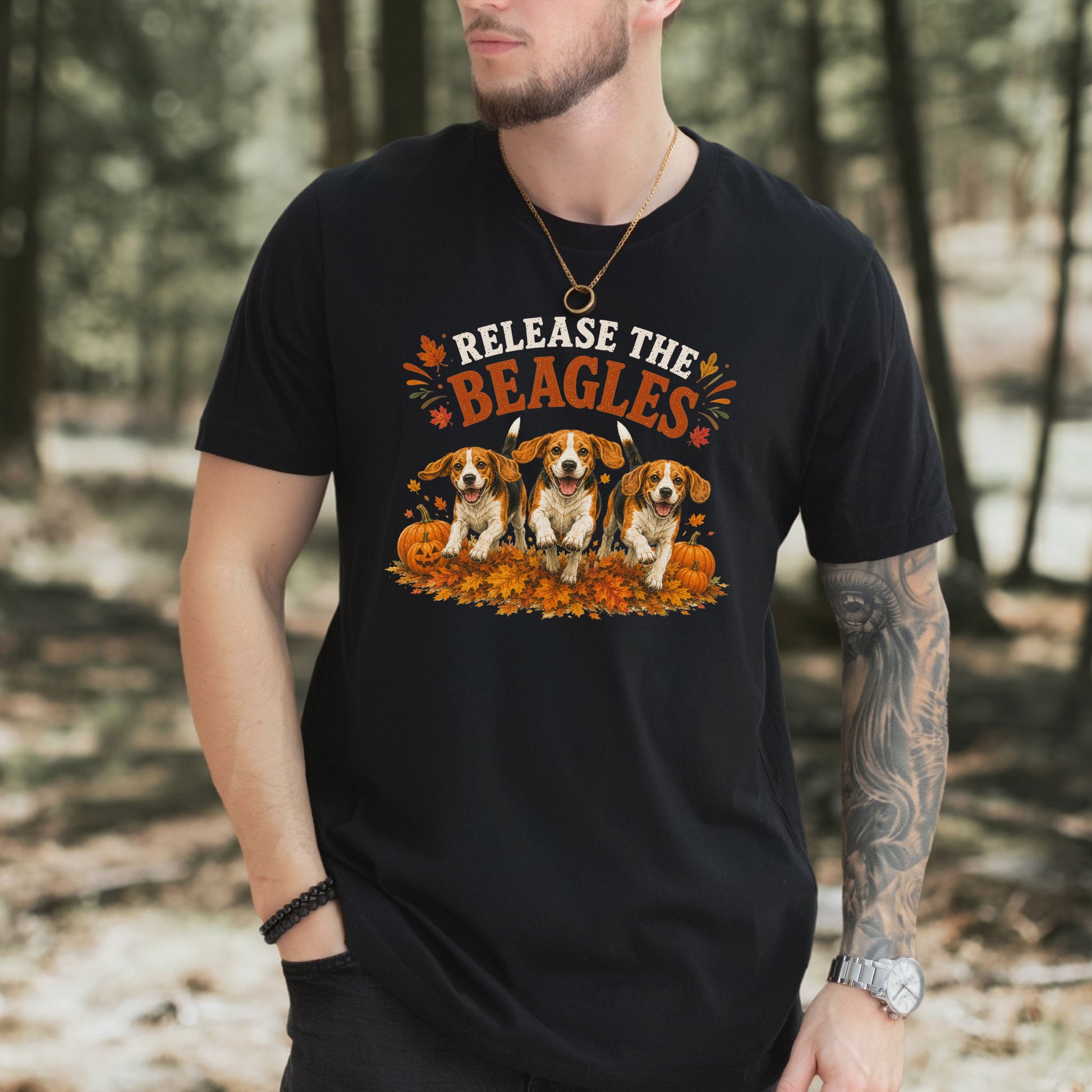 Release the Beagles End Animal Testing Fall Rescue Dog T-Shirt