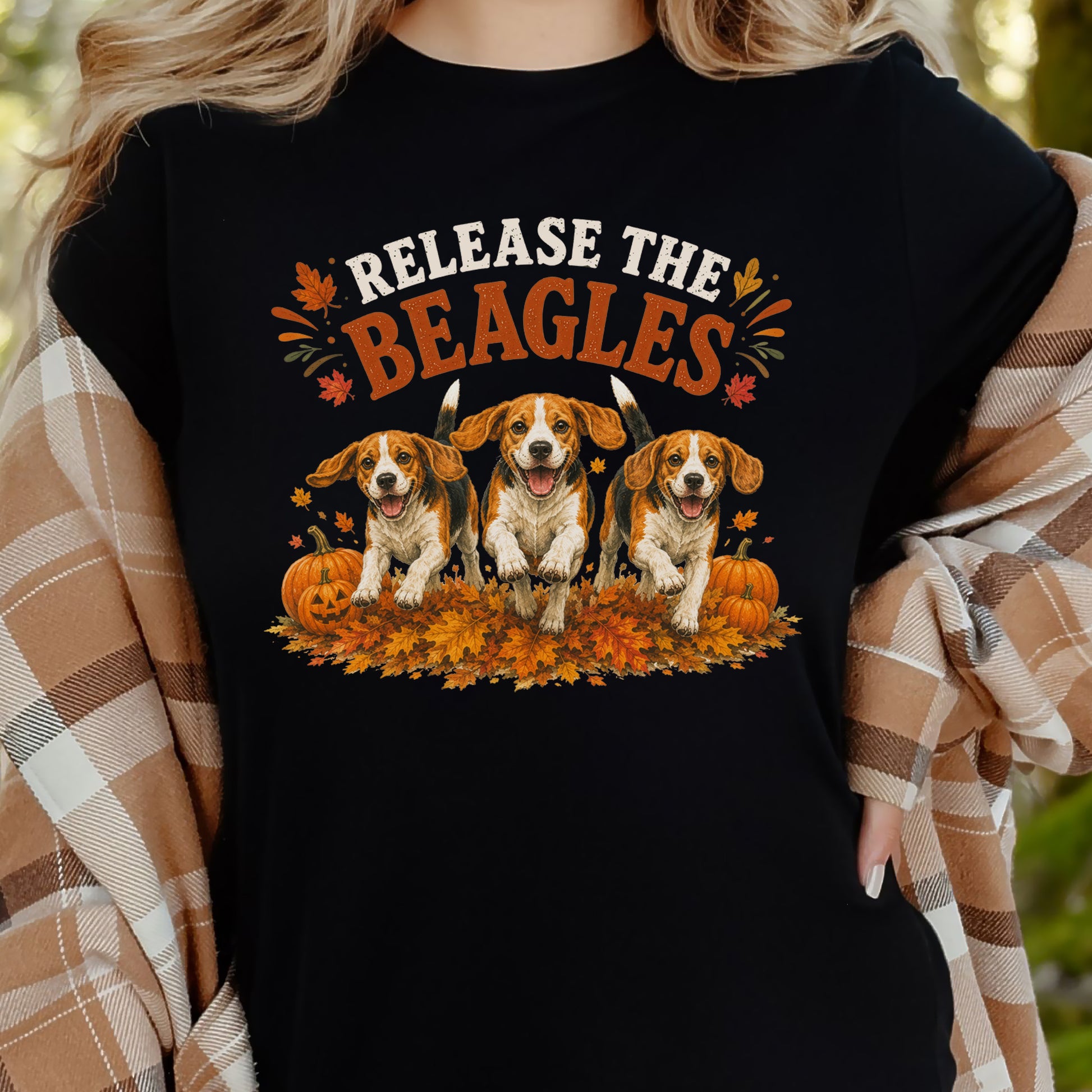 Release the Beagles End Animal Testing Fall Rescue Dog T-Shirt