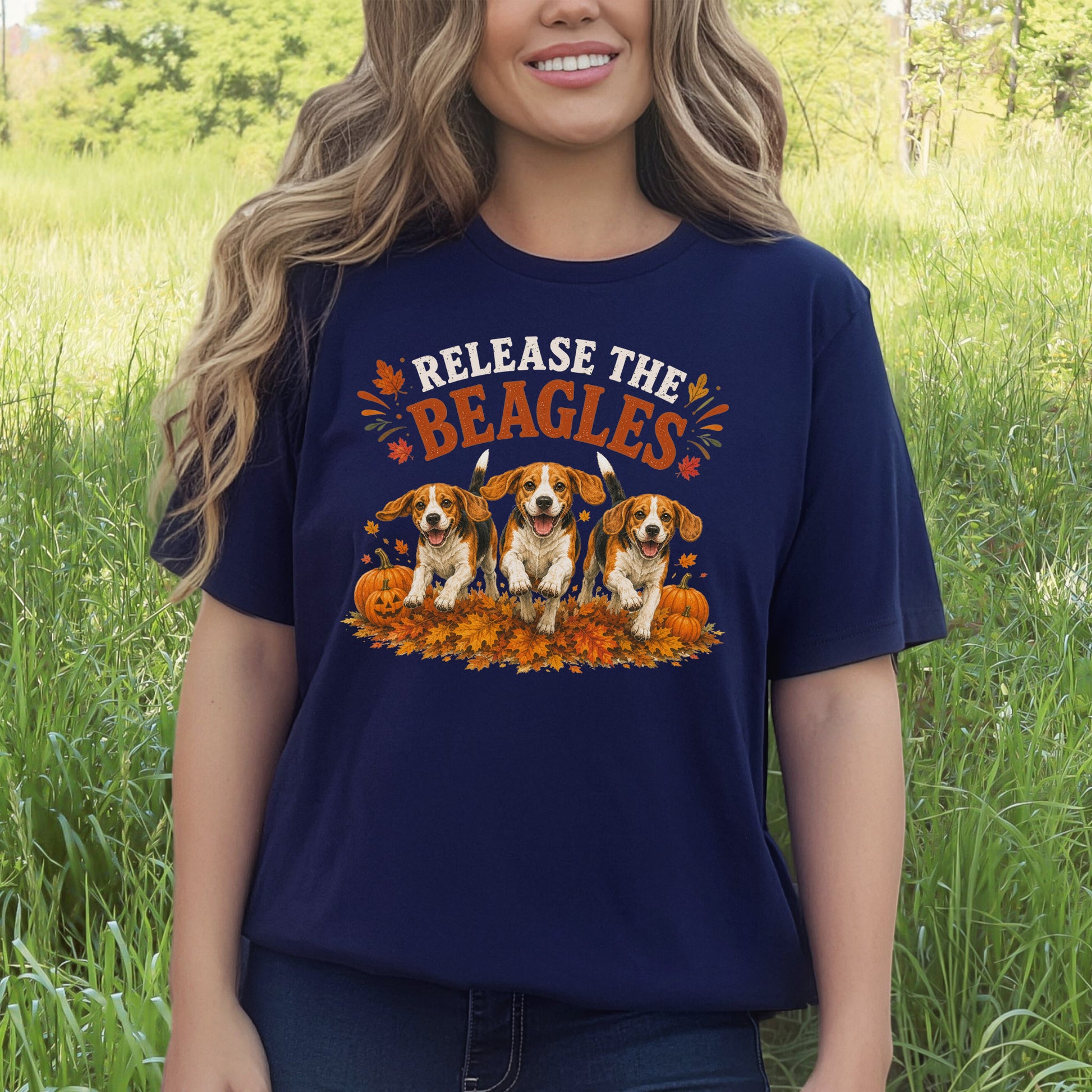 Release the Beagles End Animal Testing Fall Rescue Dog T-Shirt
