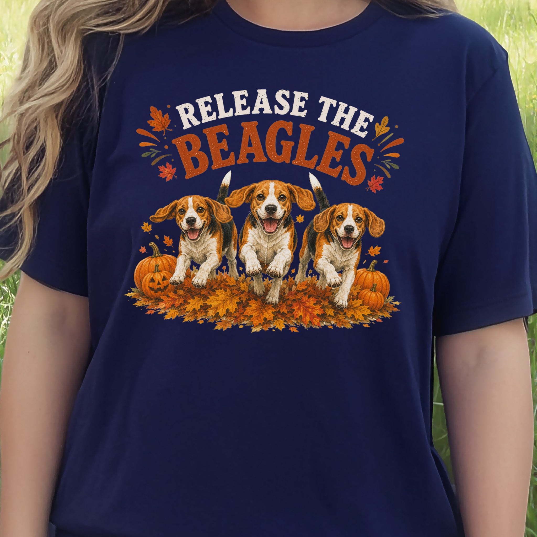 Release the Beagles End Animal Testing Fall Rescue Dog T-Shirt