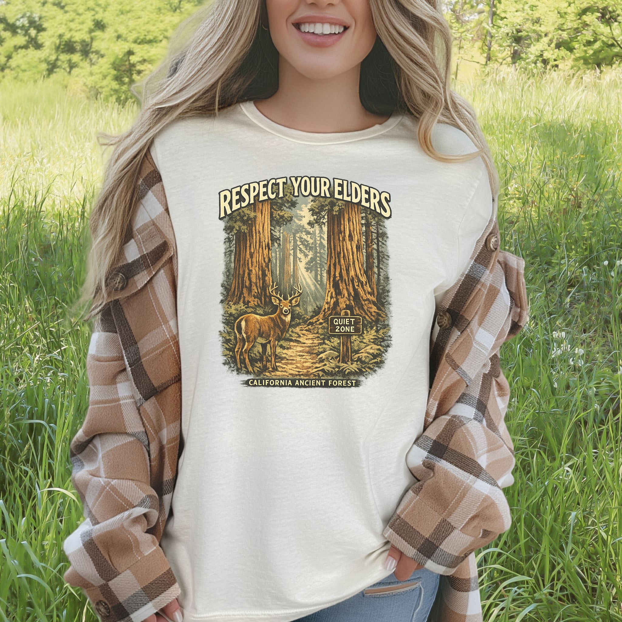 Respect Your Elders Redwood Forest Shirt – California T-Shirt