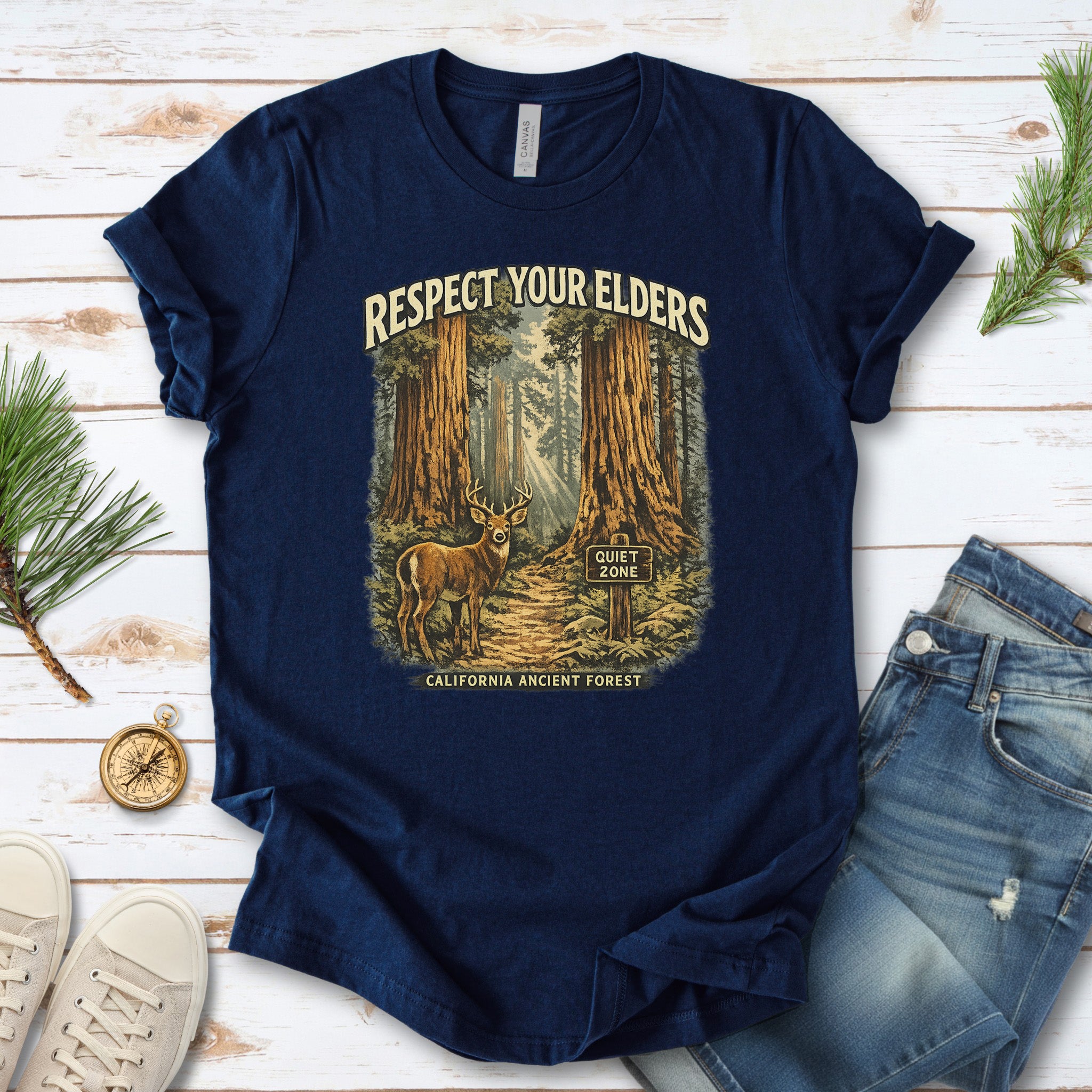 Respect Your Elders Redwood Forest Shirt – California T-Shirt