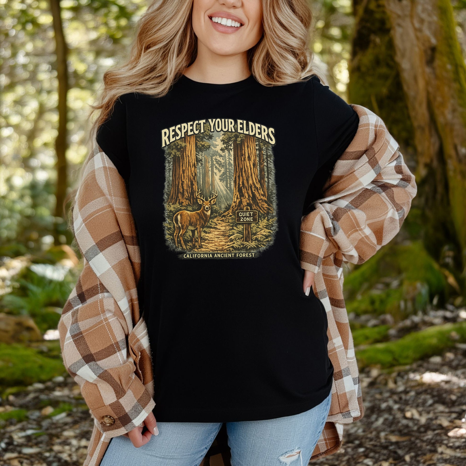 Respect Your Elders Redwood Forest Shirt – California T-Shirt