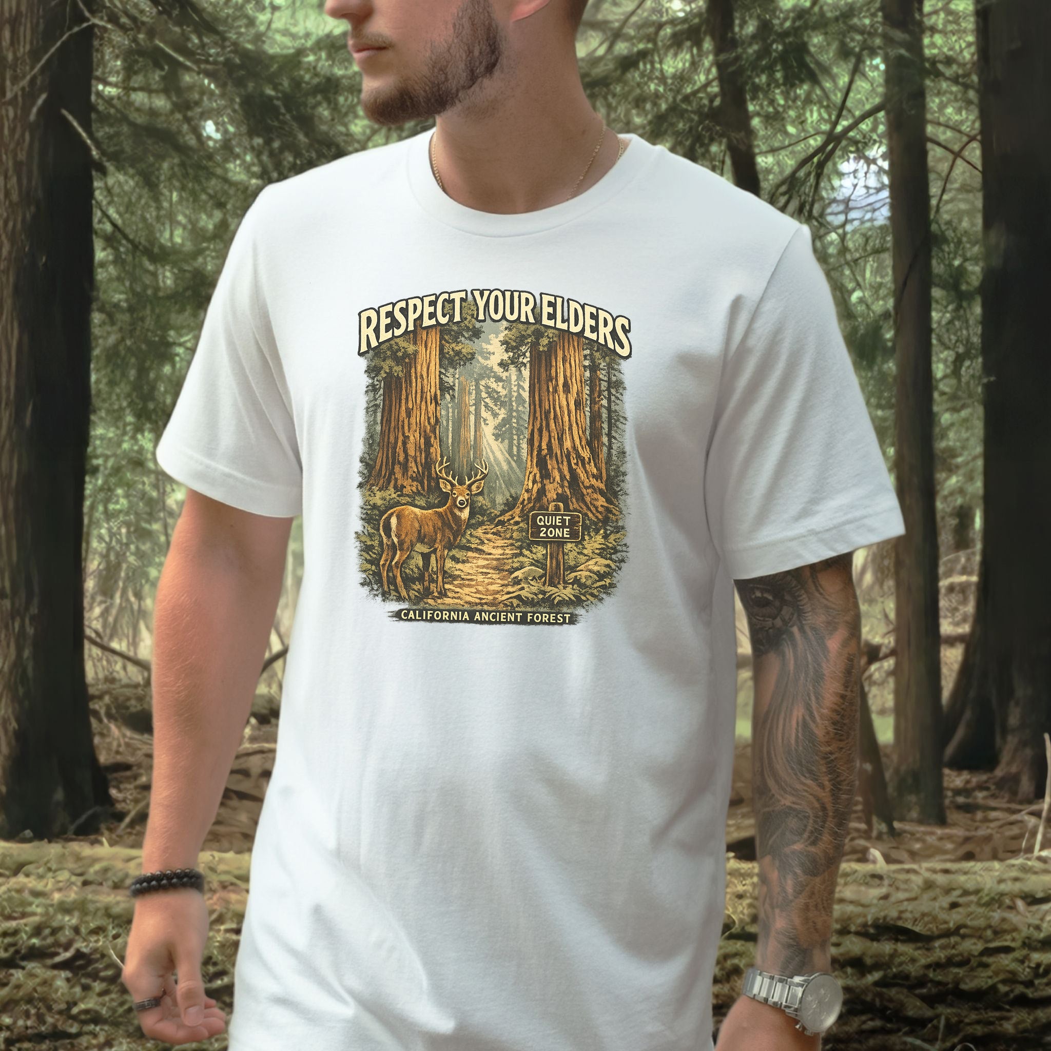Respect Your Elders Redwood Forest Shirt – California T-Shirt