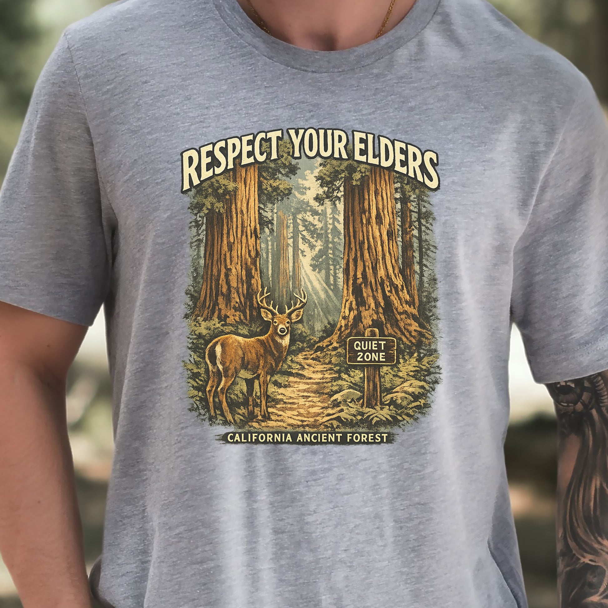 Respect Your Elders Redwood Forest Shirt – California T-Shirt