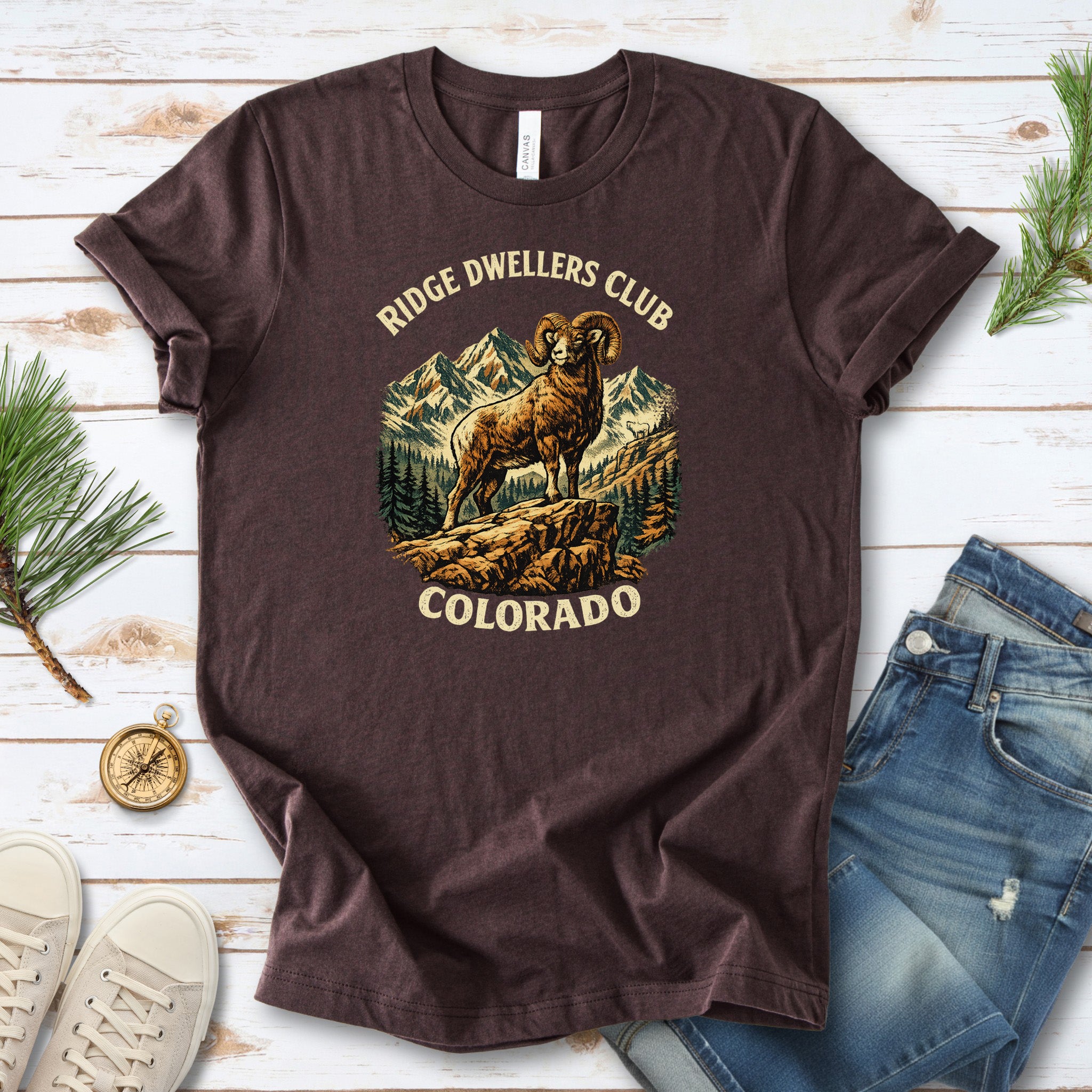 Colorado Bighorn Ram Shirt – Ridge Dwellers Club T-Shirt