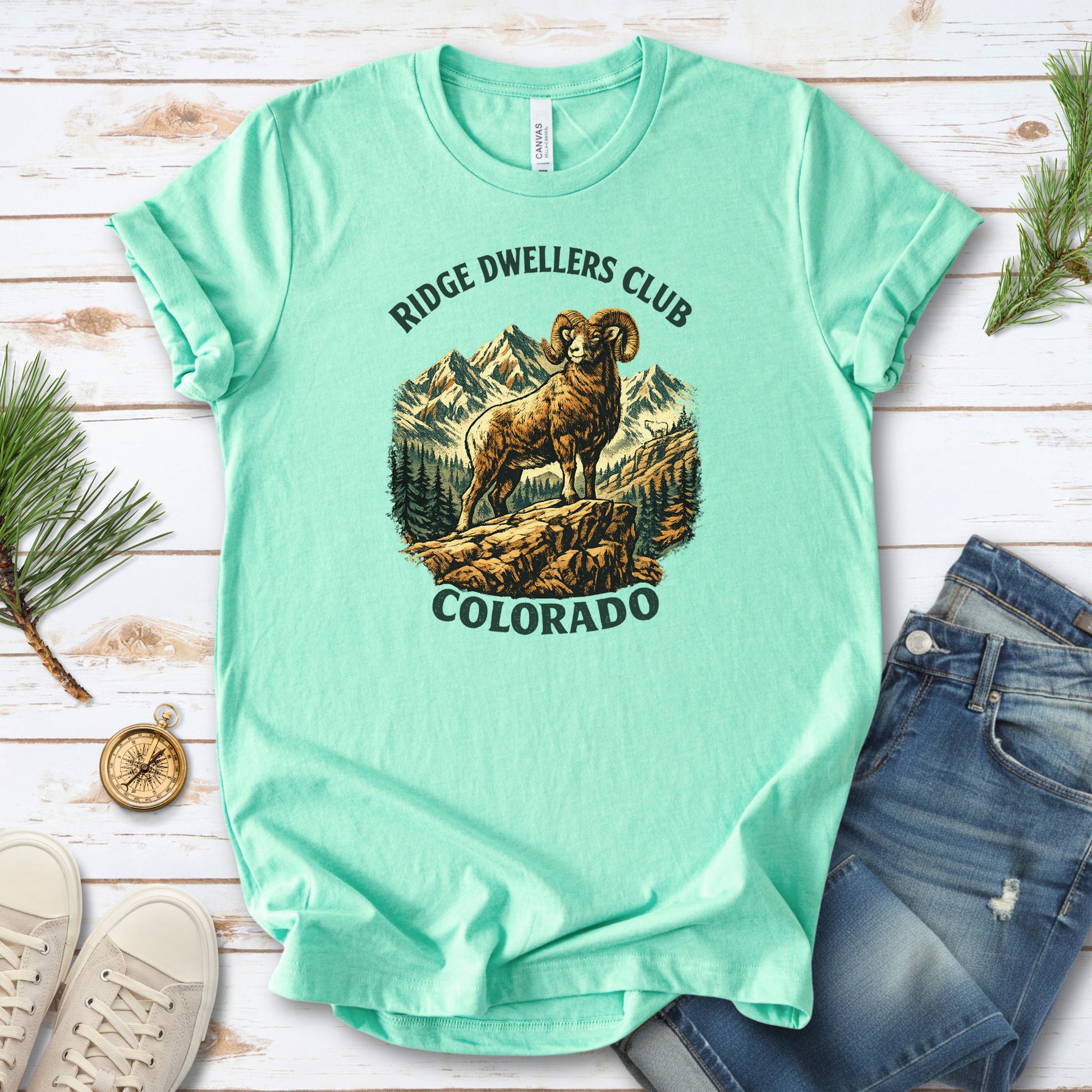 Colorado Bighorn Ram Shirt – Ridge Dwellers Club T-Shirt