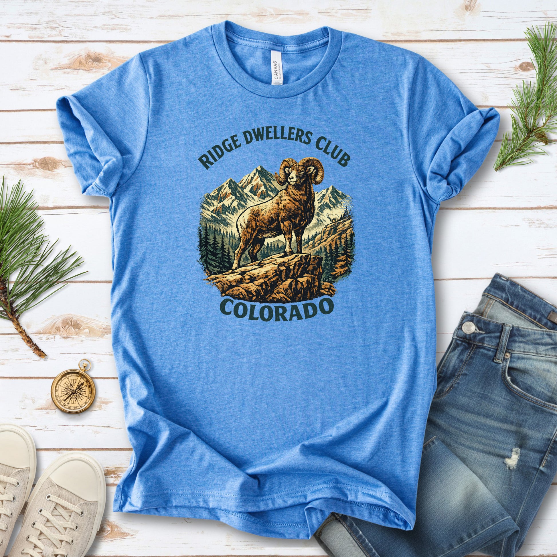 Colorado Bighorn Ram Shirt – Ridge Dwellers Club T-Shirt