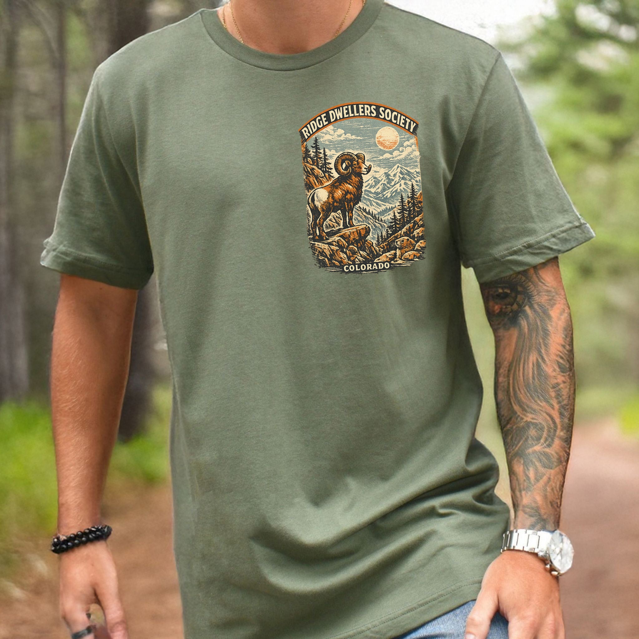 Colorado Bighorn Ram Shirt – Ridge Dwellers Society T-Shirt
