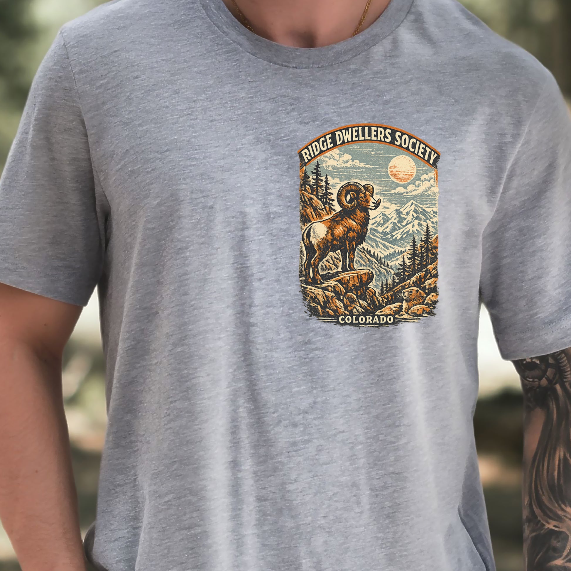 Colorado Bighorn Ram Shirt – Ridge Dwellers Society T-Shirt